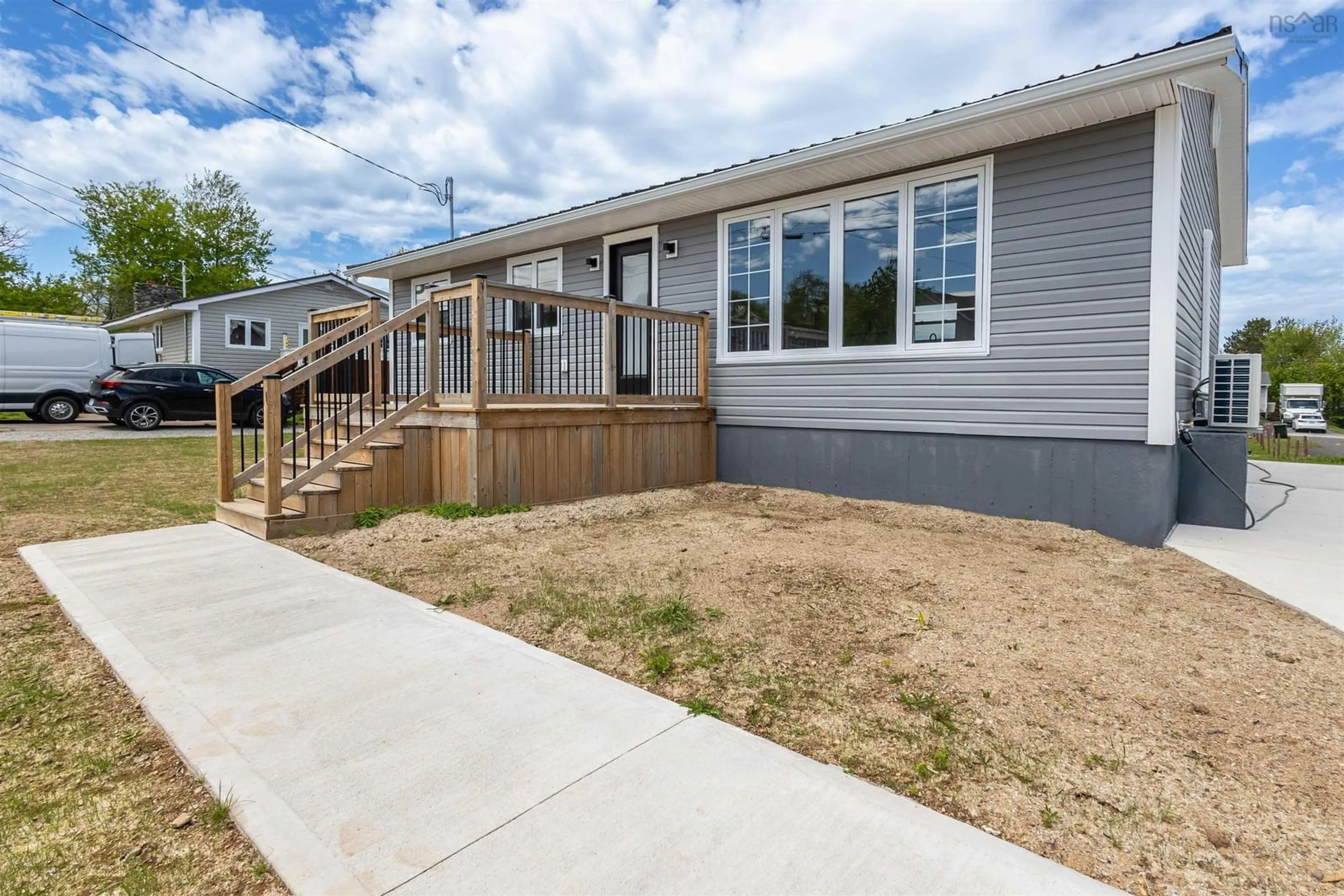 Home with vinyl exterior material, street for 162 Monteith Ave, Westmount Nova Scotia B1J 1P4