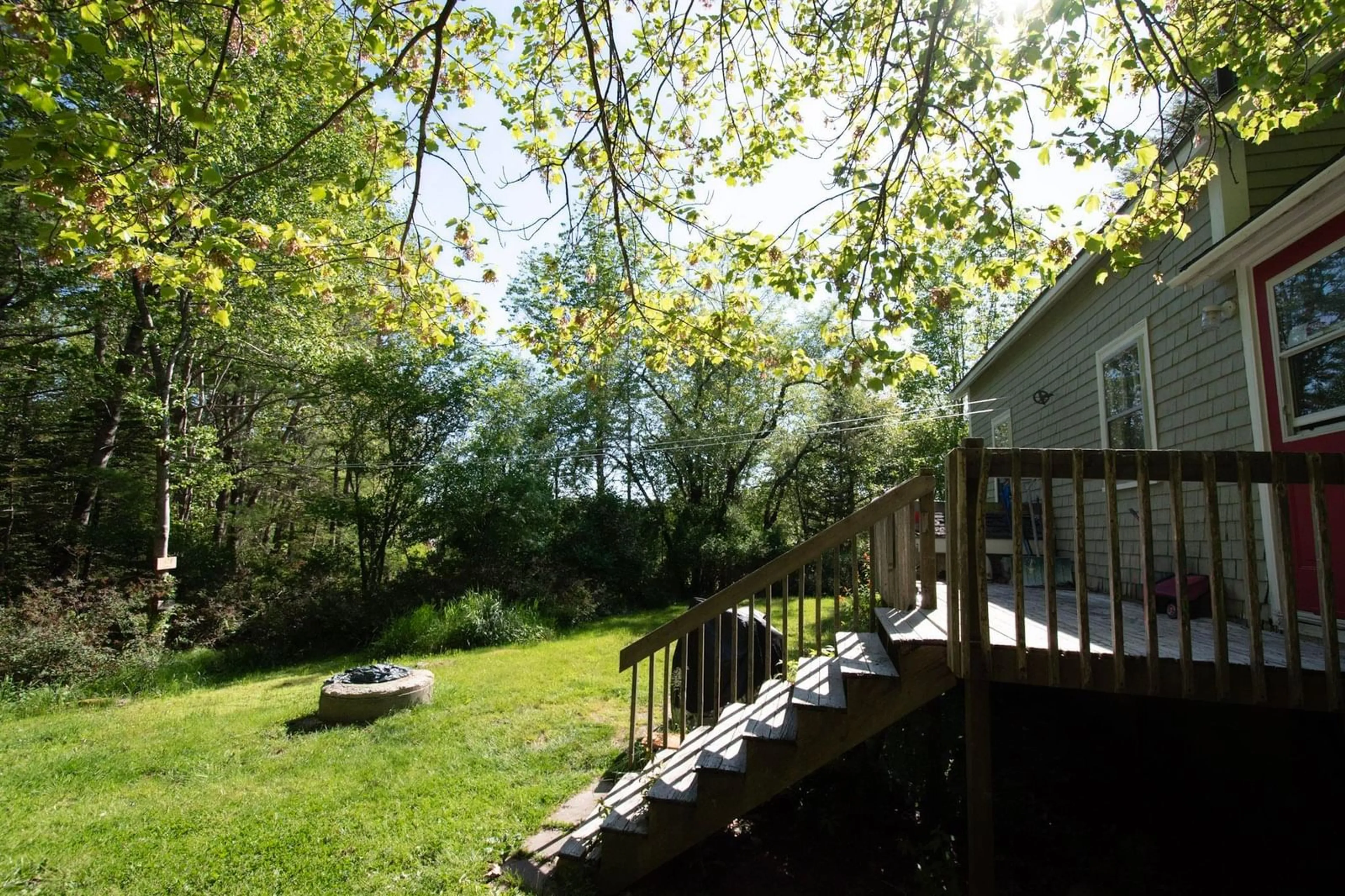 Patio, forest/trees view for 159 King St St, Shelburne Nova Scotia B0T 1W0