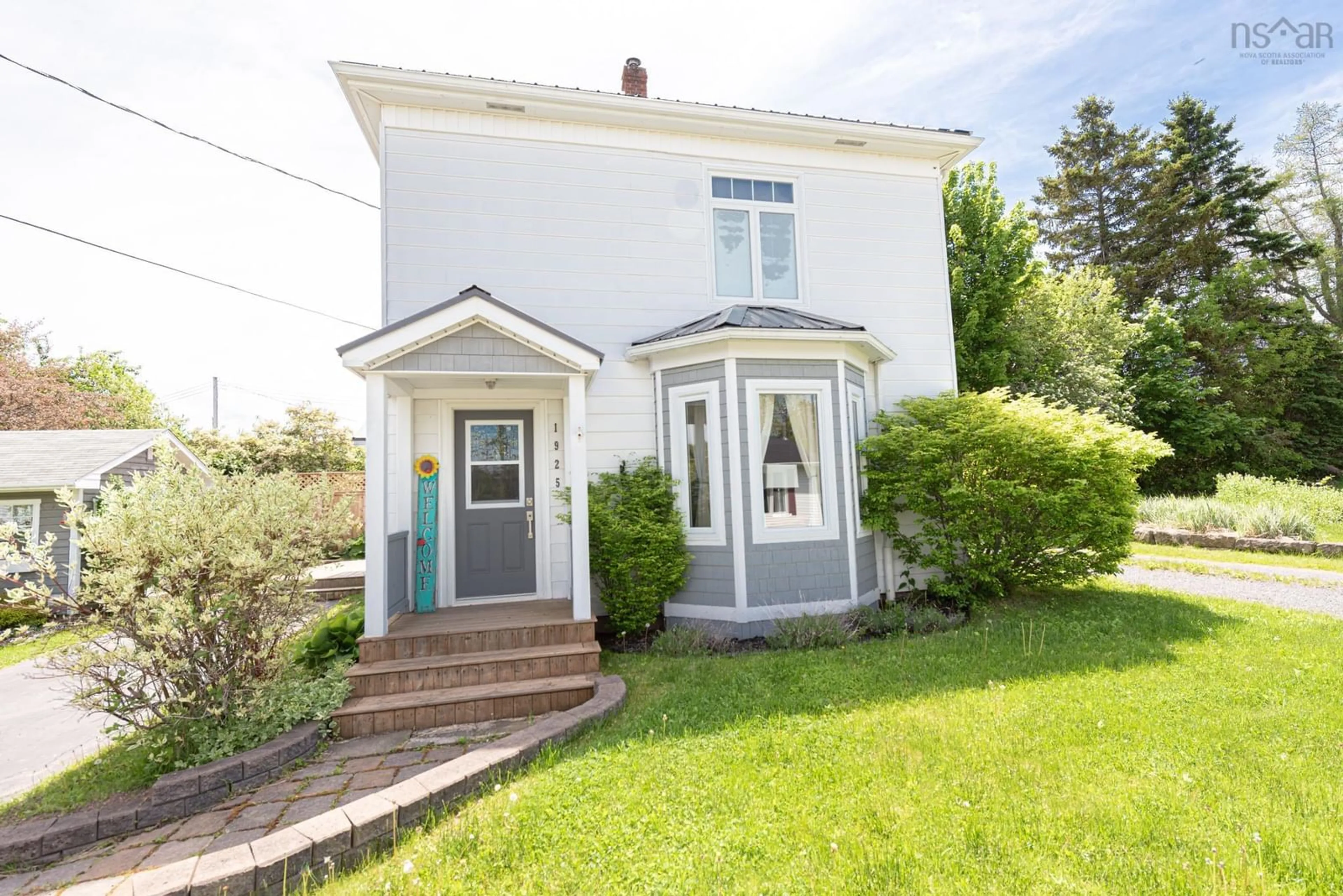 Home with vinyl exterior material, street for 1925 Gregorys Lane, Westville Nova Scotia B0K 2A0