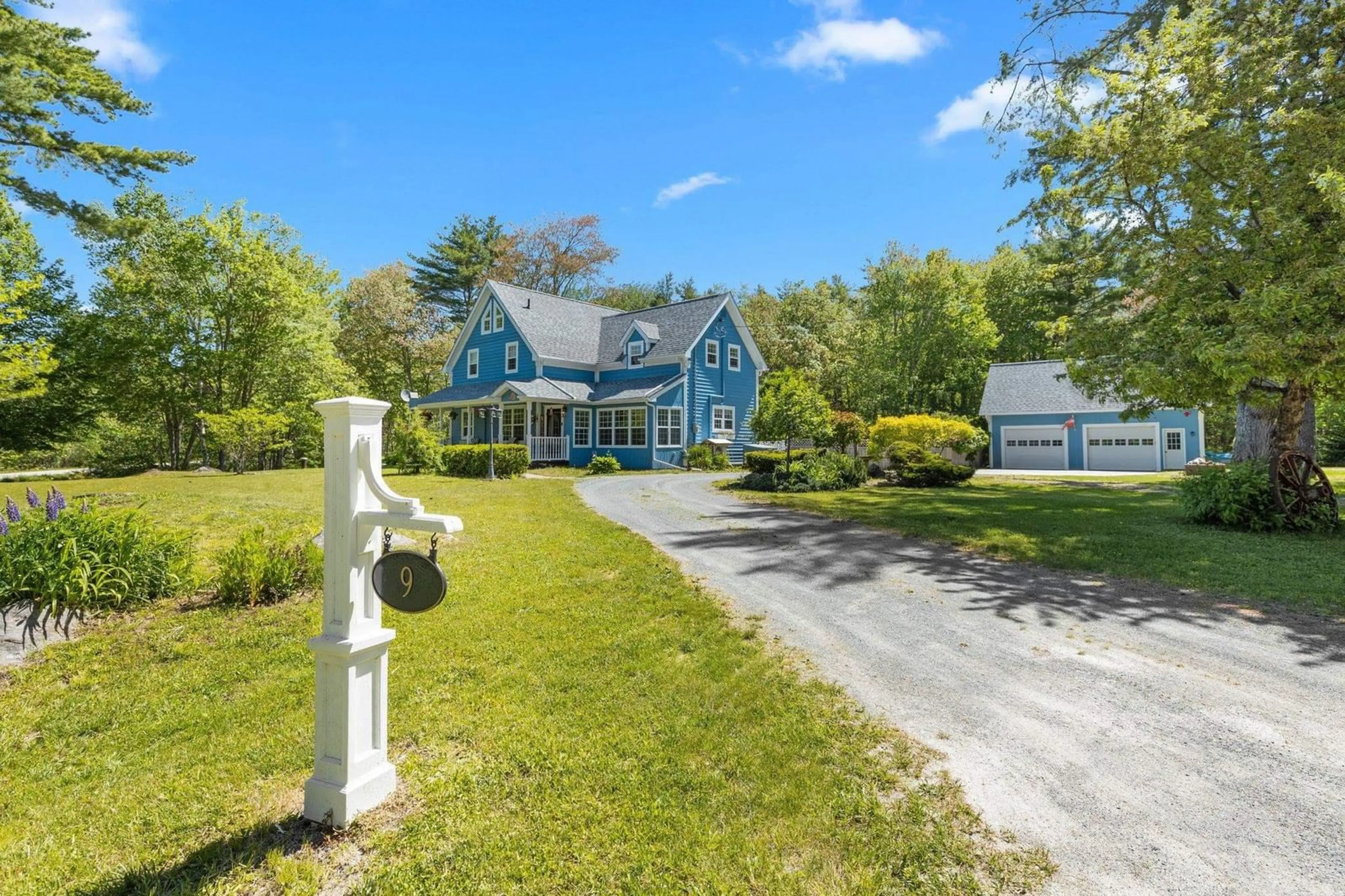 A pic from outside/outdoor area/front of a property/back of a property/a pic from drone, street for 9 Olivers Rd, Jordan Branch Nova Scotia B0T 1W0