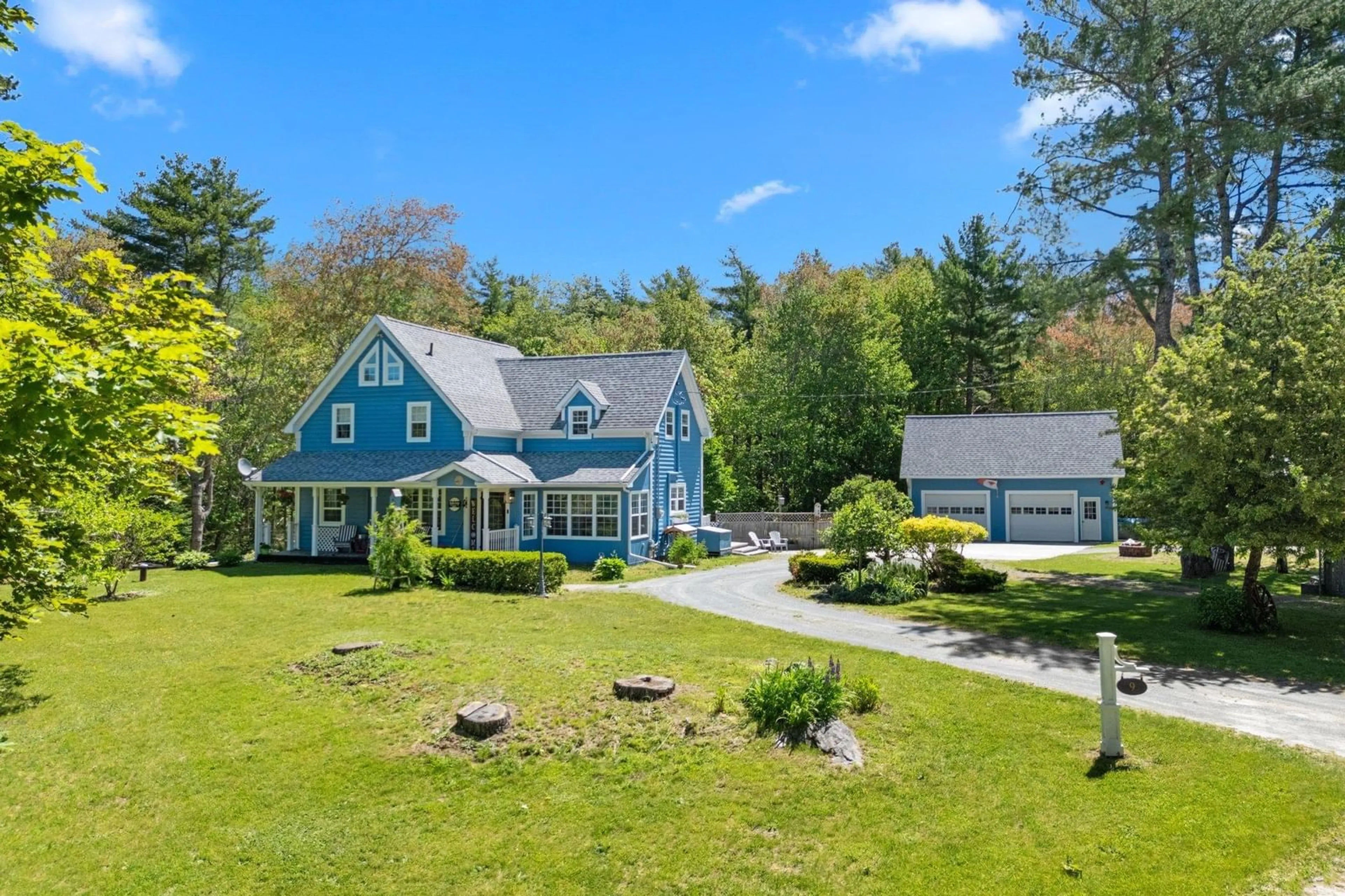 A pic from outside/outdoor area/front of a property/back of a property/a pic from drone, unknown for 9 Olivers Rd, Jordan Branch Nova Scotia B0T 1W0