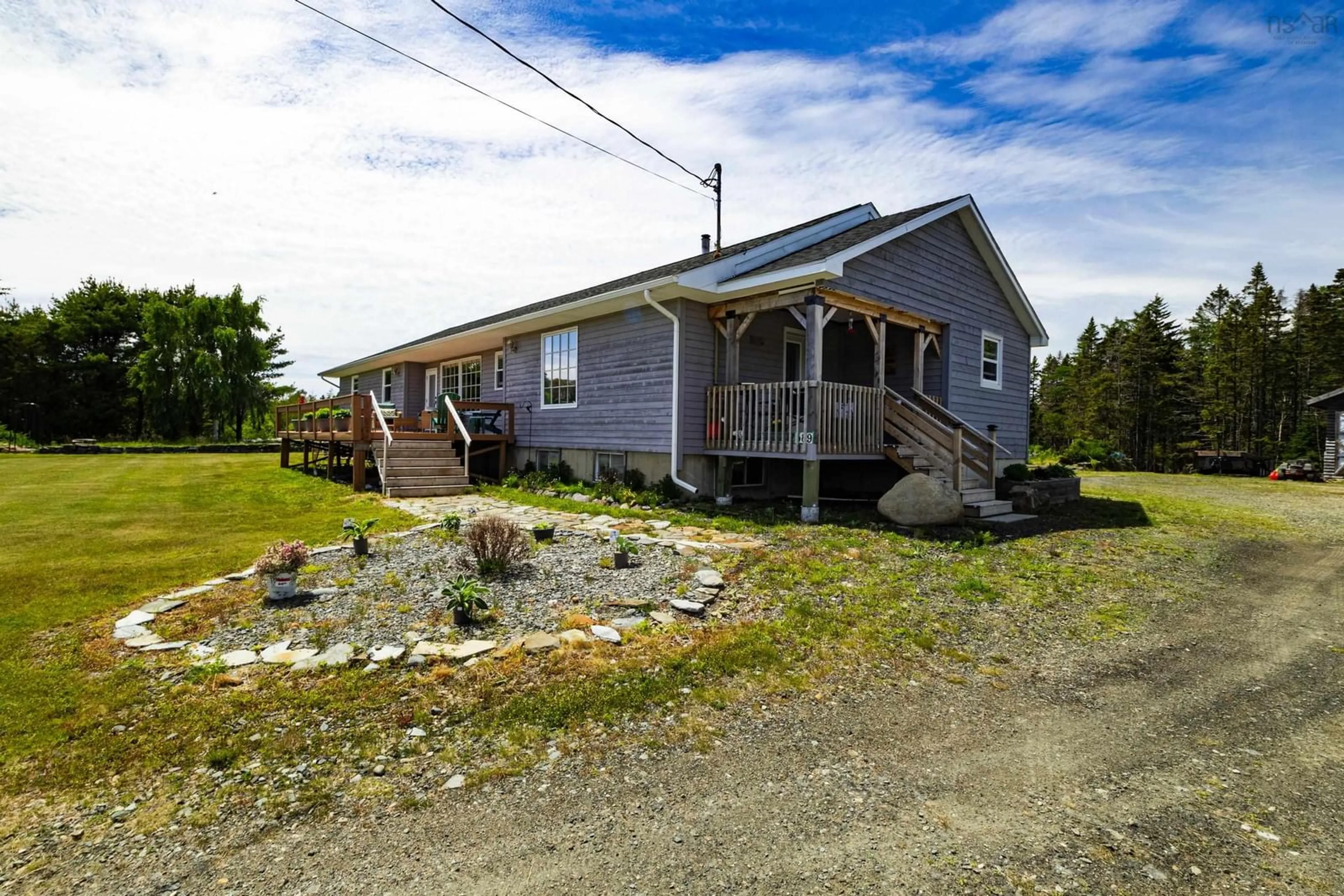 A pic from outside/outdoor area/front of a property/back of a property/a pic from drone, unknown for 589 Hectanooga Rd, Lake Doucette Nova Scotia B0W 2Y0