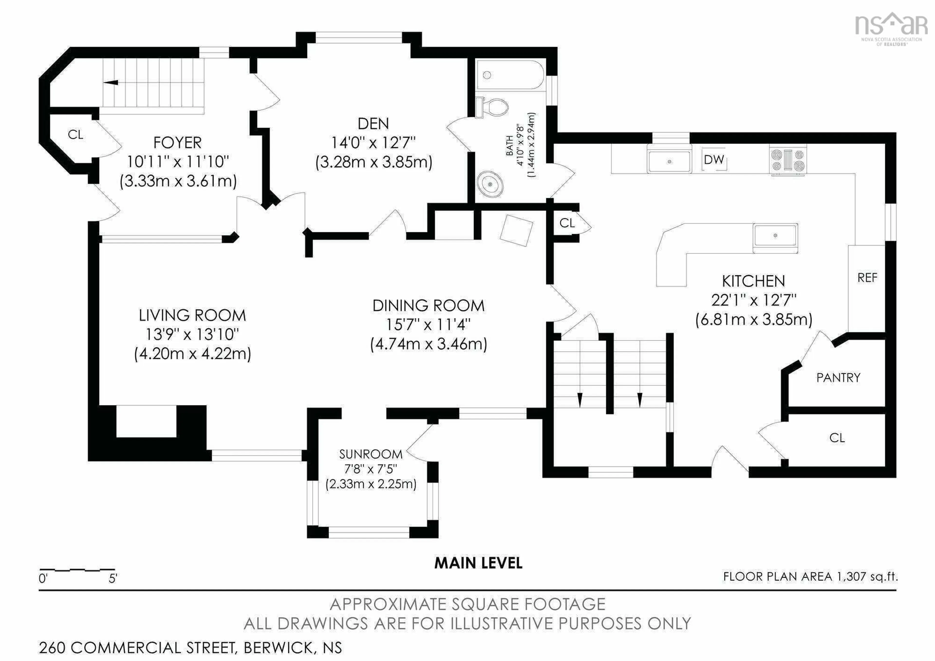 Floor plan for 260 Commercial St, Berwick Nova Scotia B0P 1E0
