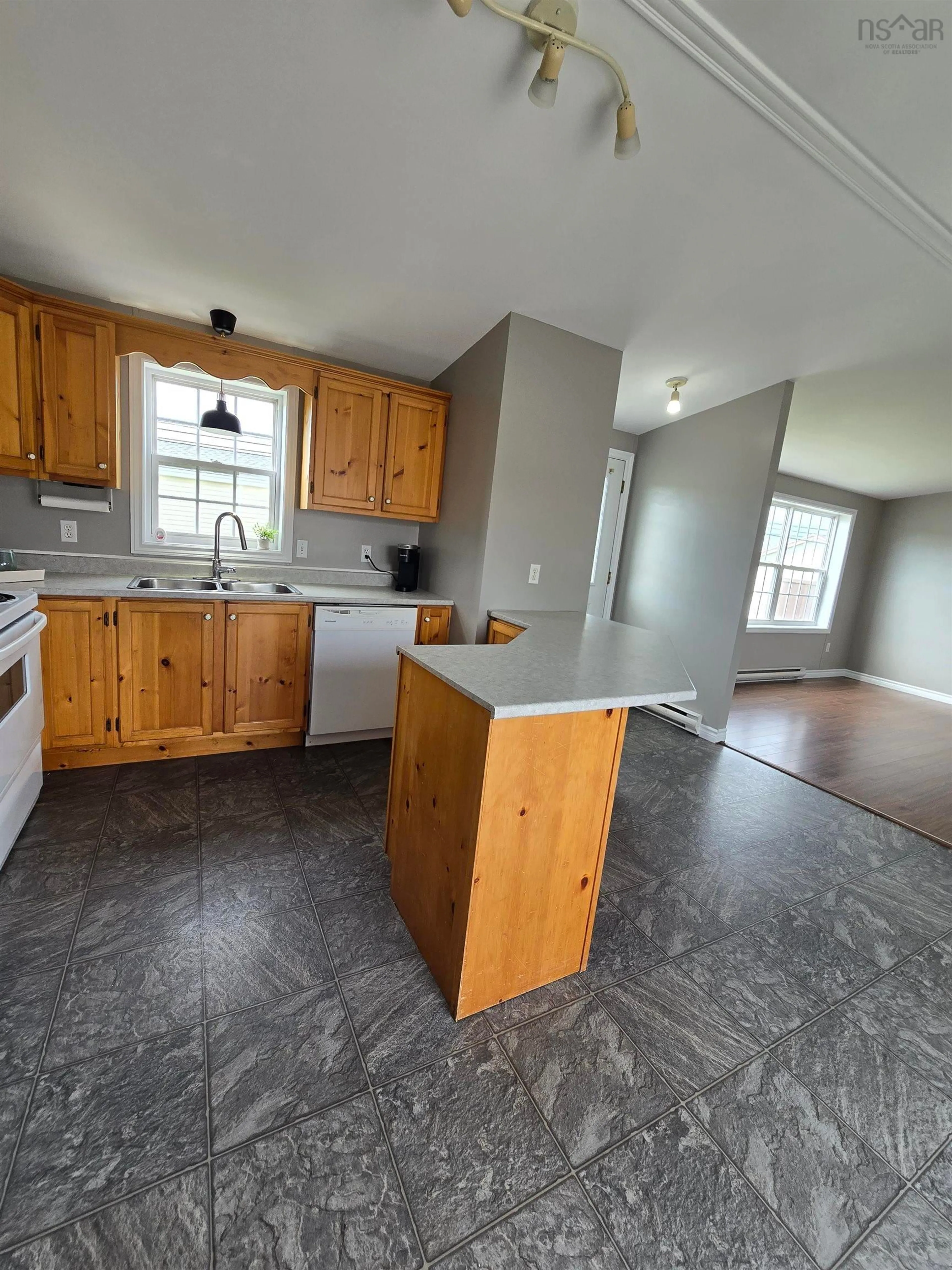 Open concept kitchen, unknown for 9 Highfield Ave Ave, Lower South River Nova Scotia B2G 0E7