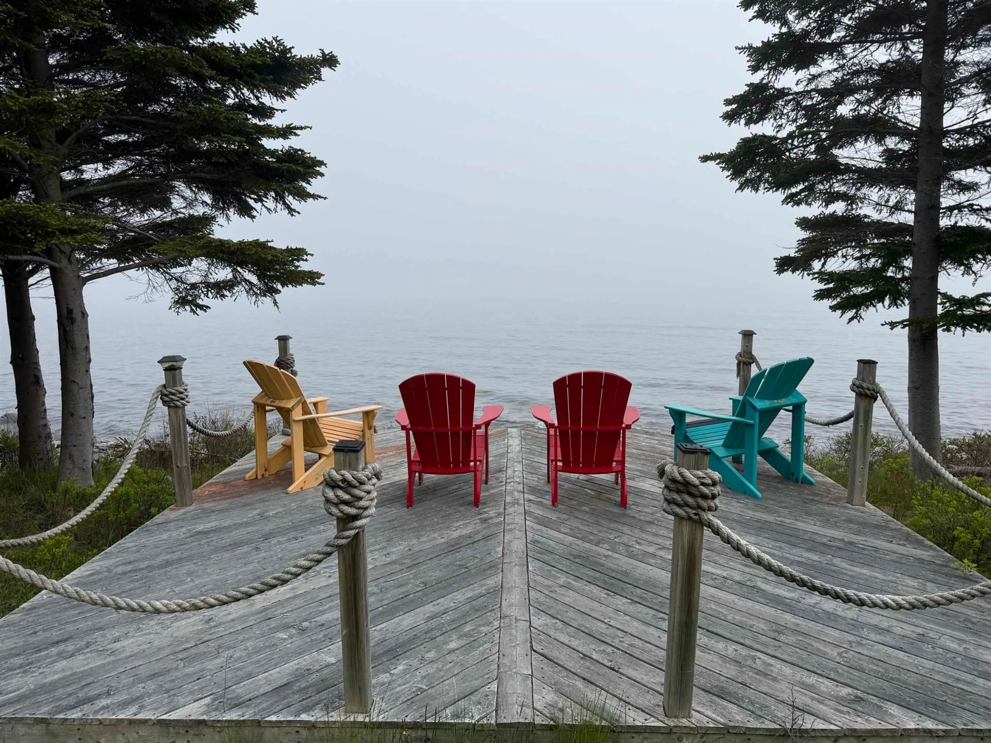 Patio, water/lake/river/ocean view for 36 Saddle Island Rd, Bayswater Nova Scotia B0J 1T0