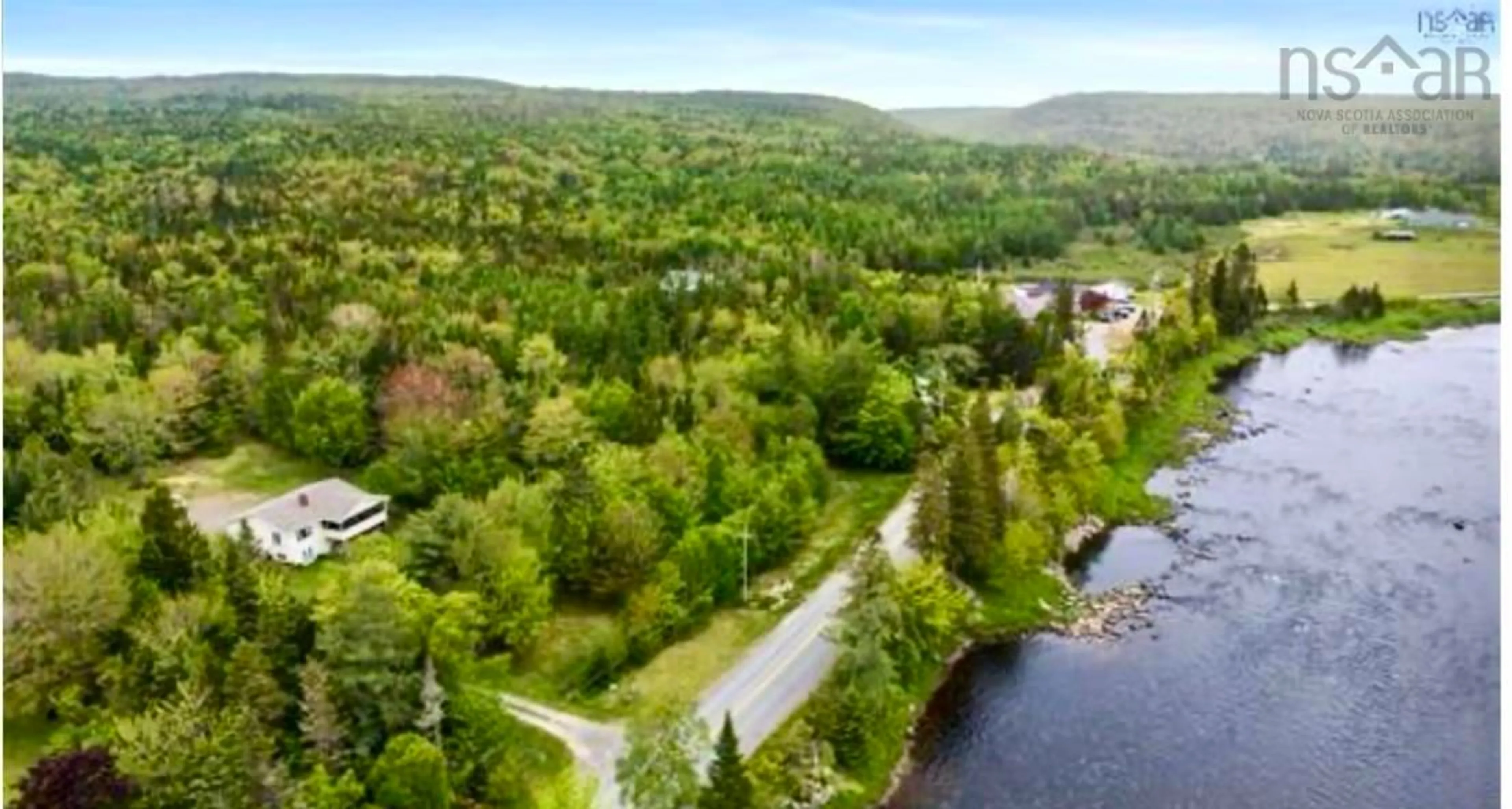 A pic from outside/outdoor area/front of a property/back of a property/a pic from drone, water/lake/river/ocean view for 45 Hospital Rd, Sherbrooke Nova Scotia B0J 3C0