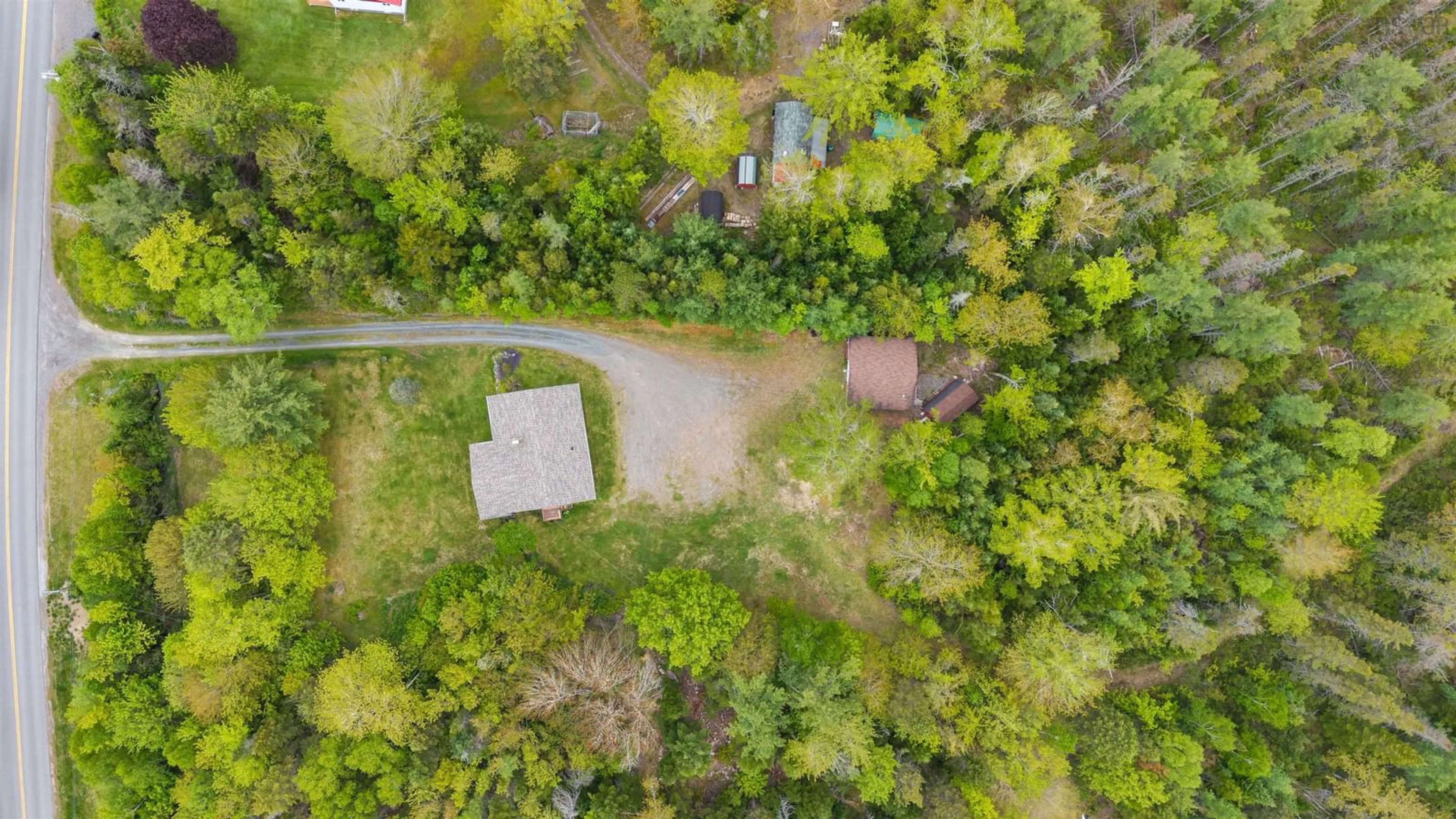 A pic from outside/outdoor area/front of a property/back of a property/a pic from drone, forest/trees view for 45 Hospital Rd, Sherbrooke Nova Scotia B0J 3C0