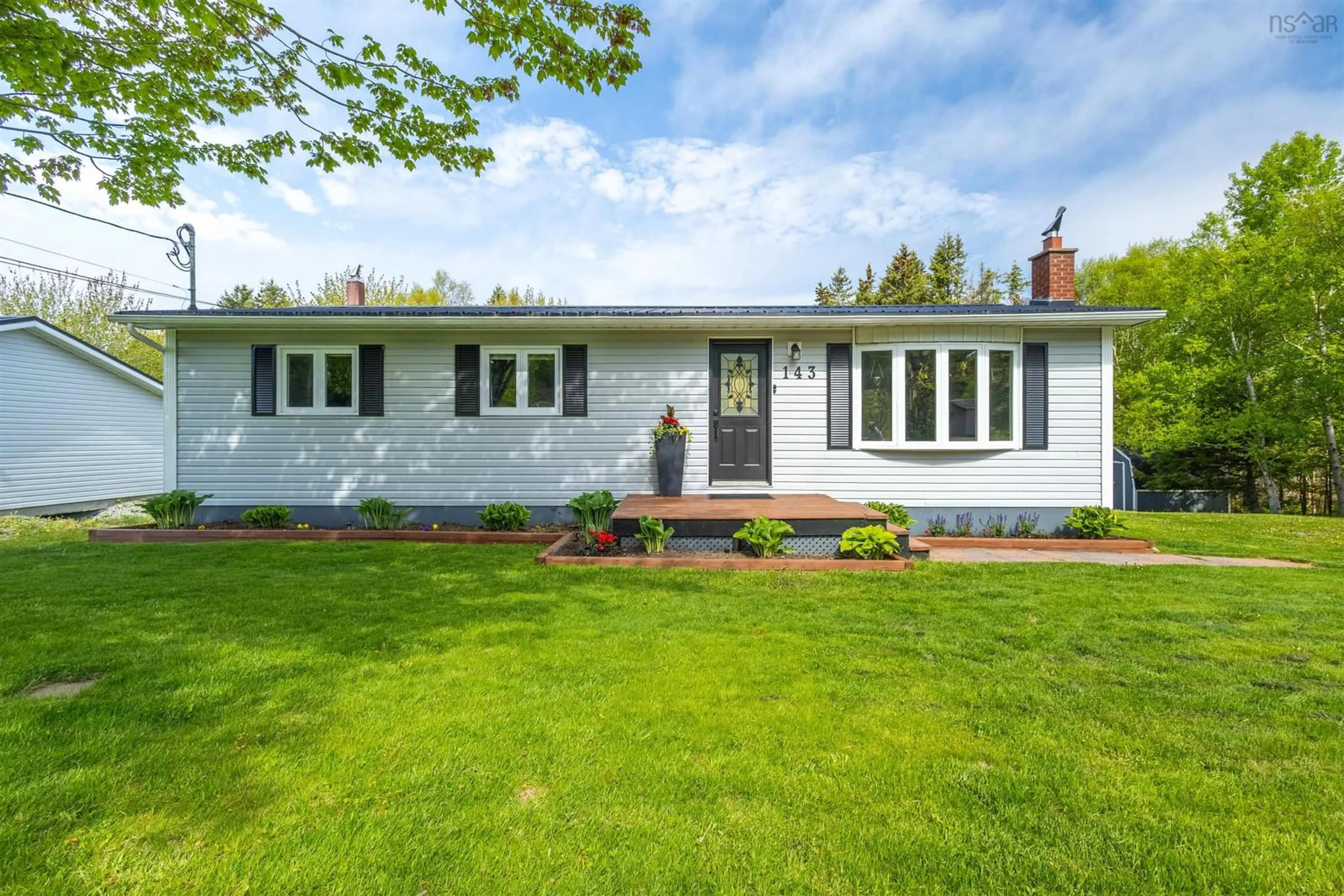 Home with vinyl exterior material, street for 143 Black Rock Rd, Black Rock Nova Scotia B1X 1C6