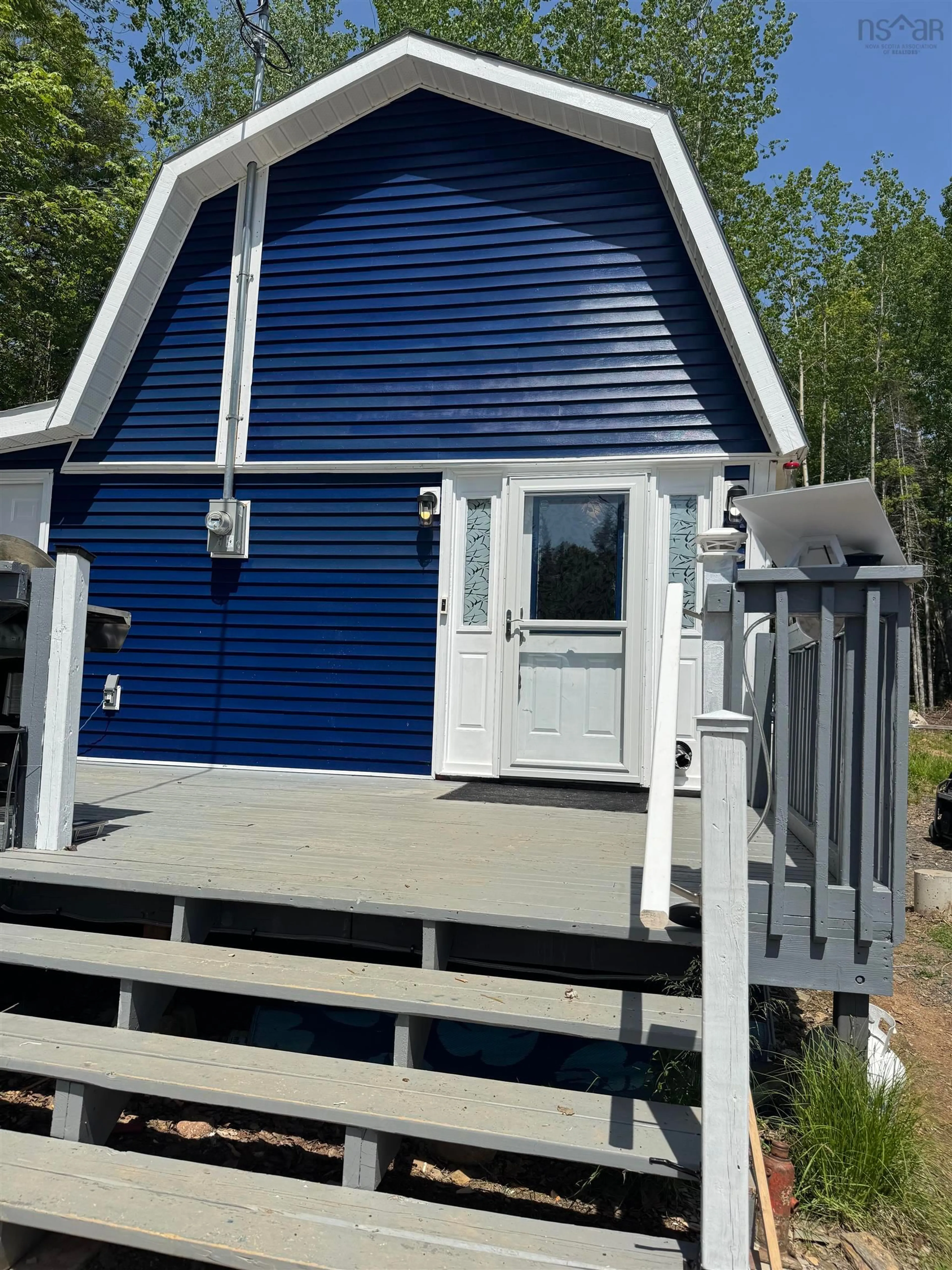 Home with vinyl exterior material, street for 45 Beeler Rd, Elmwood Nova Scotia B0R 1A0