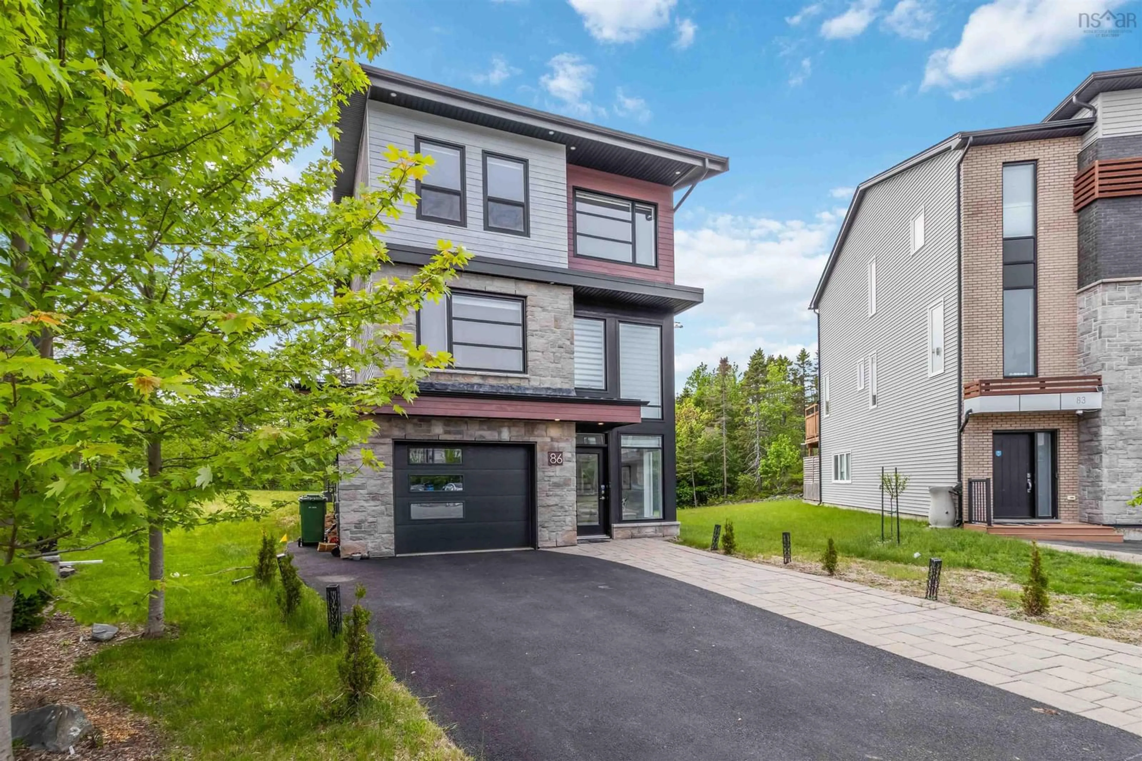 Home with brick exterior material, street for 86 Bramwell Crt, Bedford Nova Scotia B4B 0W2