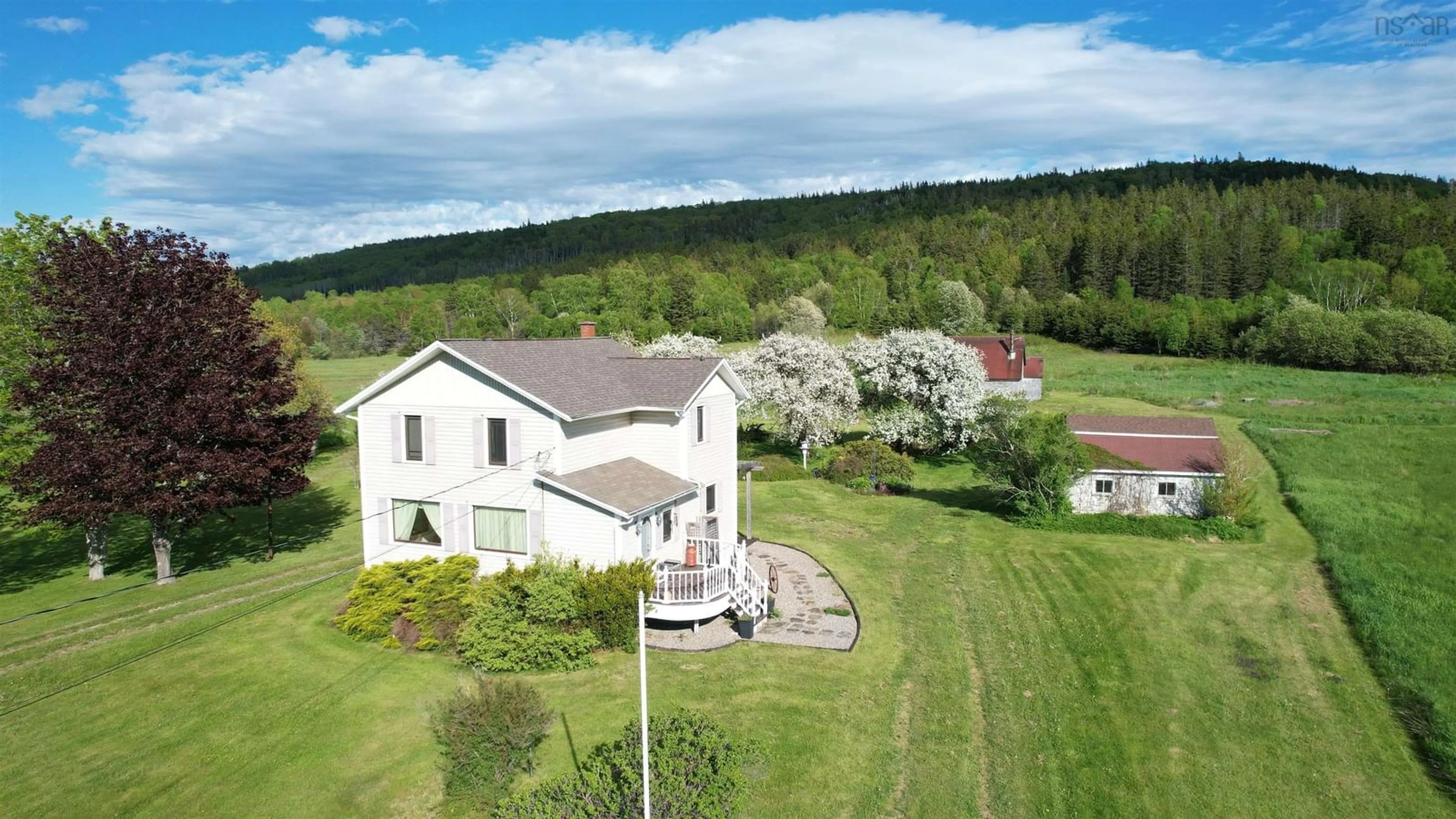 A pic from outside/outdoor area/front of a property/back of a property/a pic from drone, unknown for 7903 East Bay Hwy, Big Pond Centre Nova Scotia B1J 1Z3