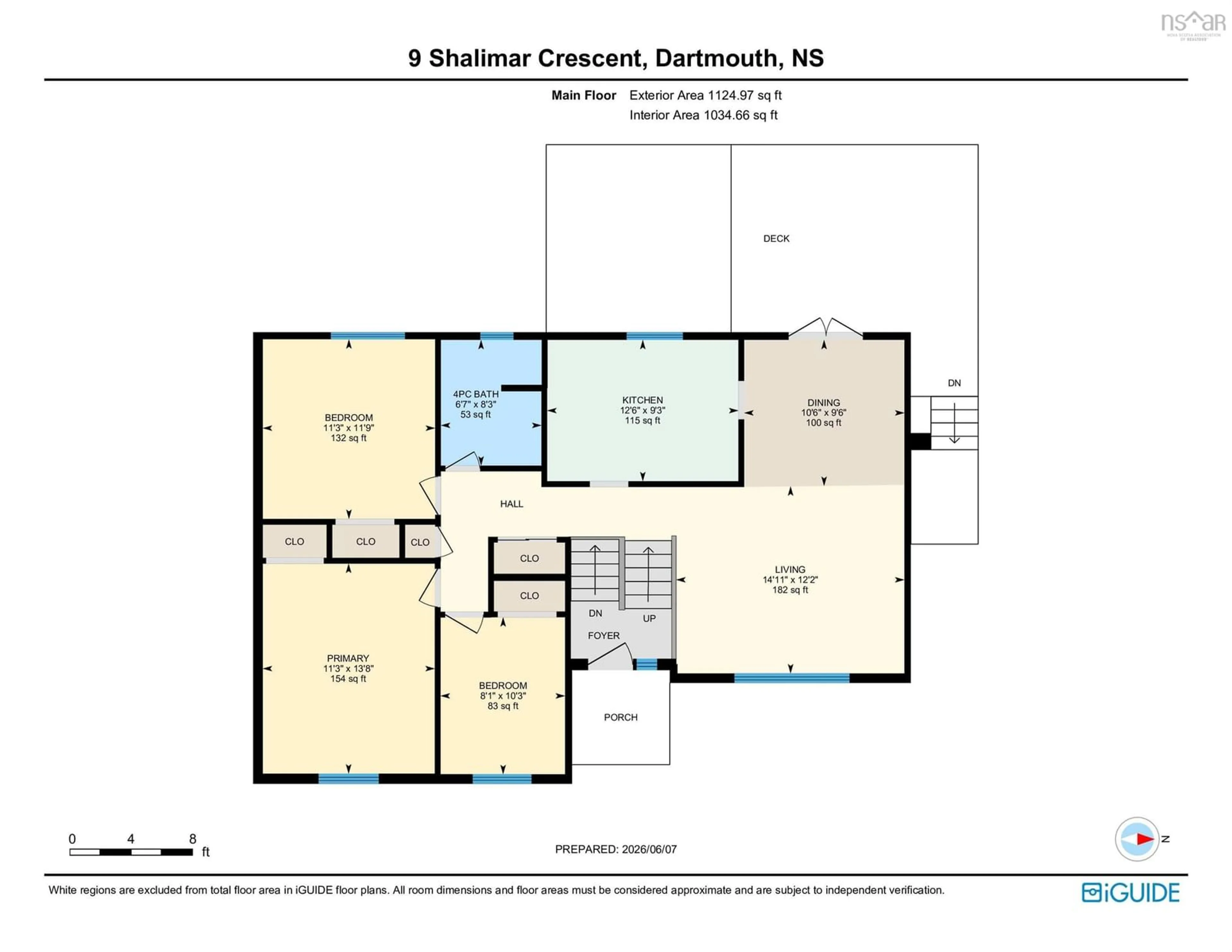 Floor plan for 9 Shalimar Cres, Dartmouth Nova Scotia B2W 4L6