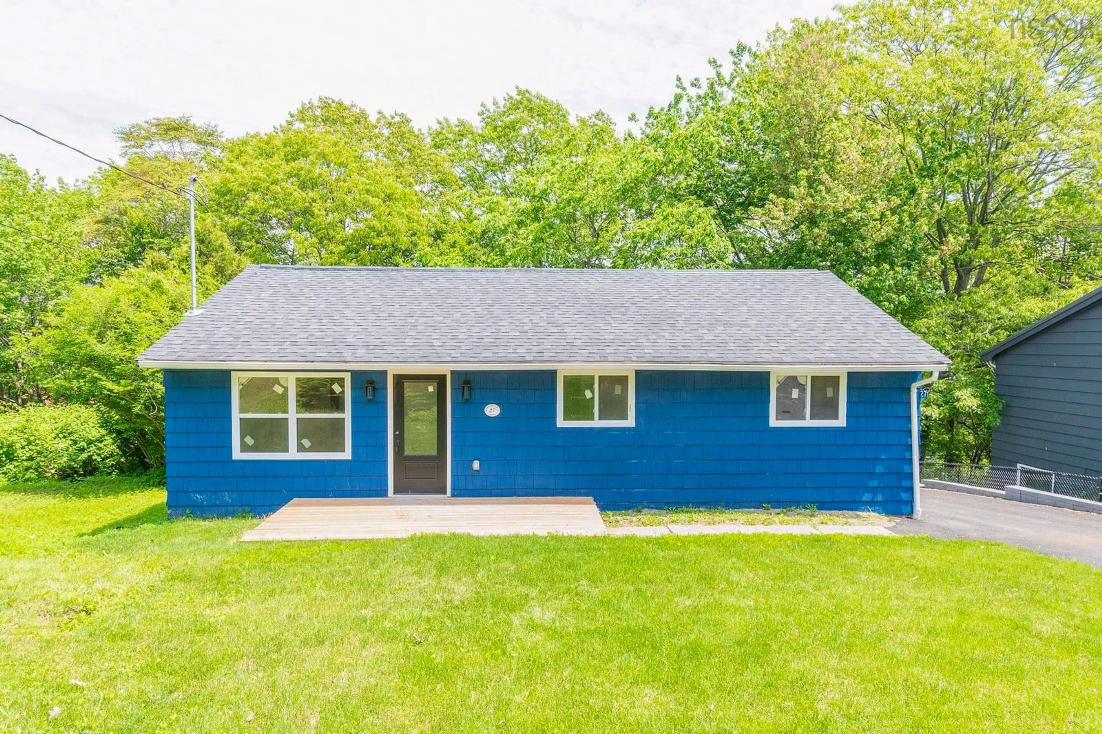Home with vinyl exterior material, street for 27 Meadowview Dr, Bedford Nova Scotia B4A 2C3