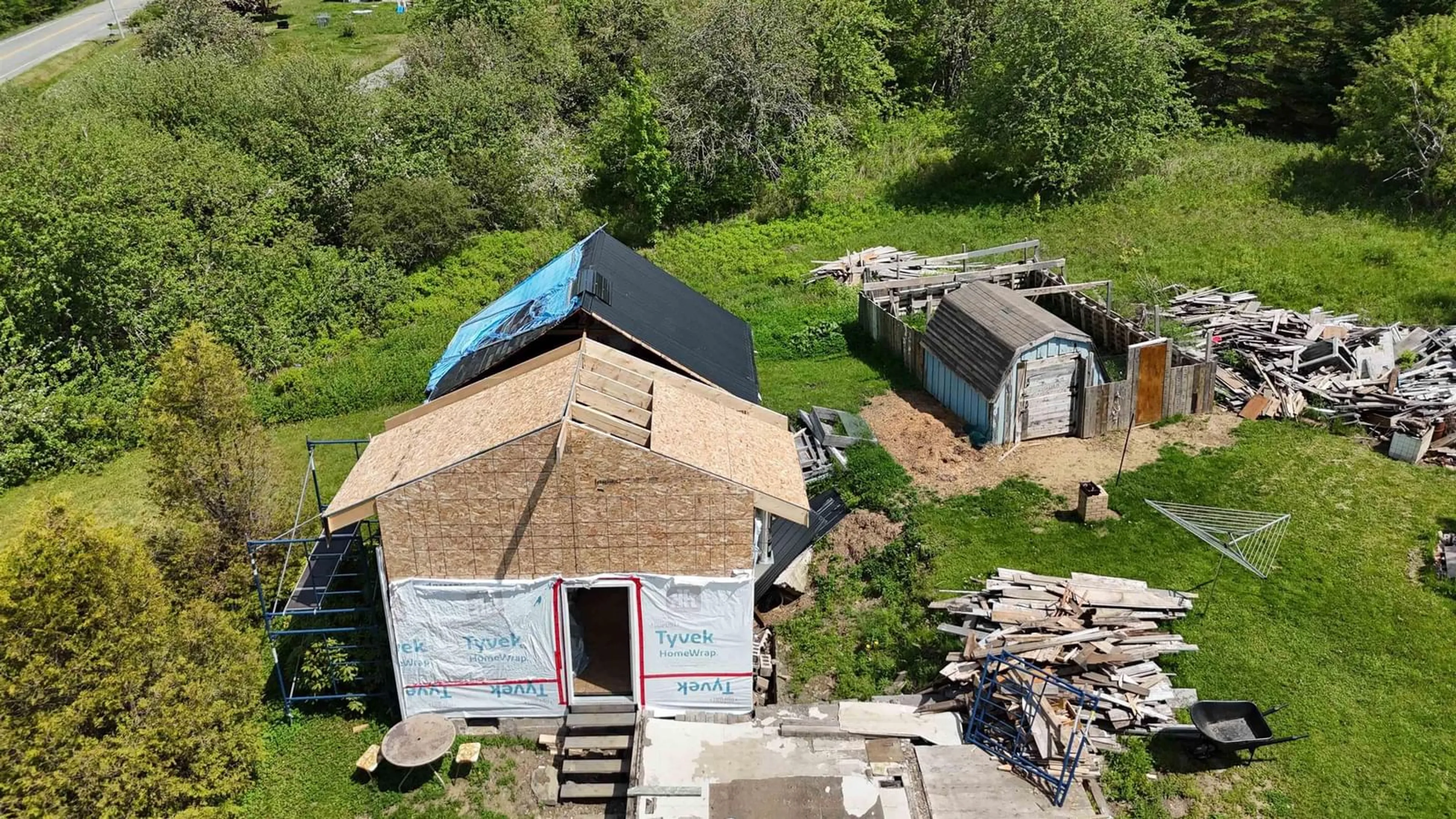 A pic from outside/outdoor area/front of a property/back of a property/a pic from drone, building for 1800 Highway 336, Dean Nova Scotia B0N 2M0