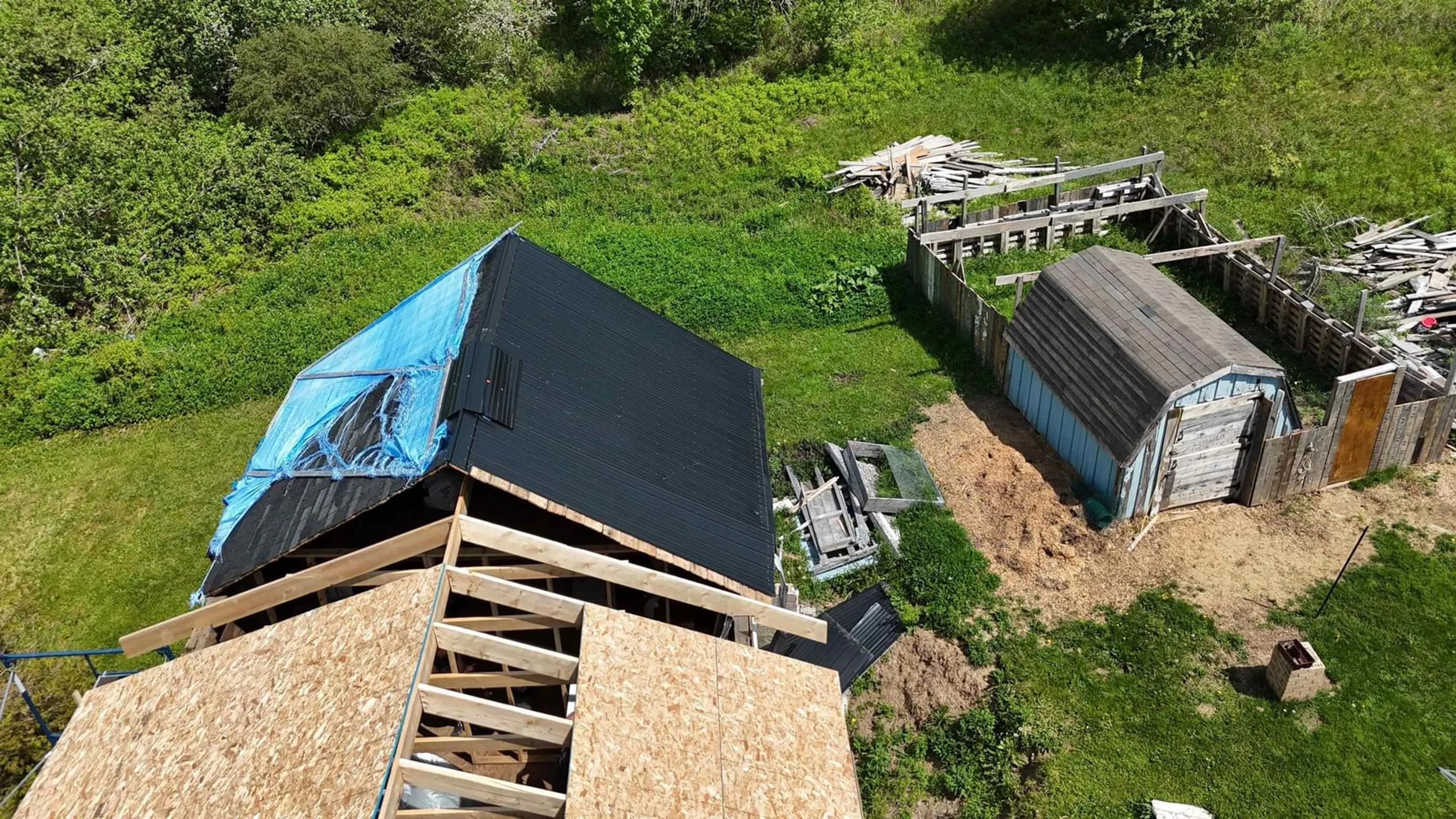 A pic from outside/outdoor area/front of a property/back of a property/a pic from drone, building for 1800 Highway 336, Dean Nova Scotia B0N 2M0