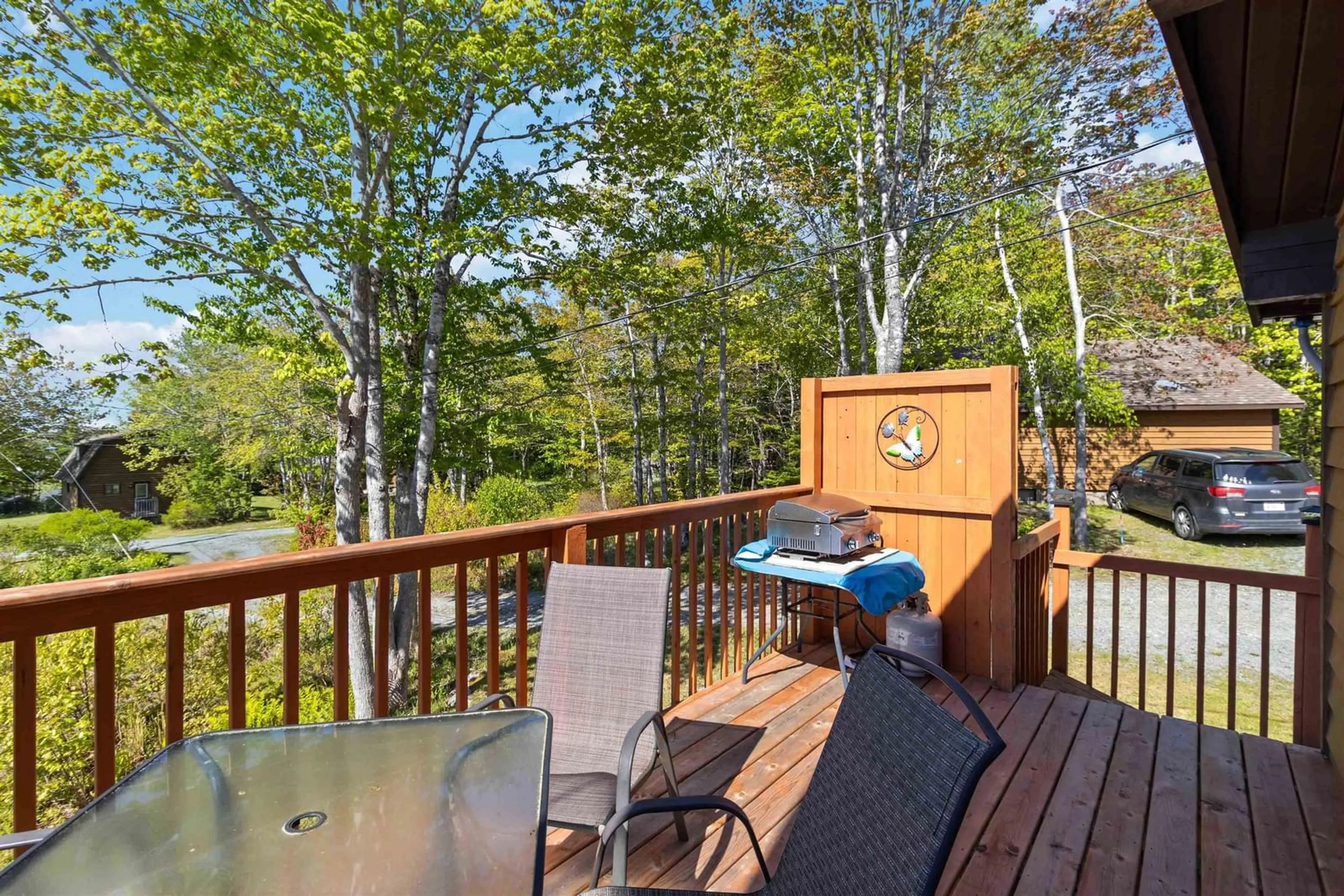 Patio, water/lake/river/ocean view for 11 Beach View Lane #B5, Summerville Centre Nova Scotia B0T 1T0