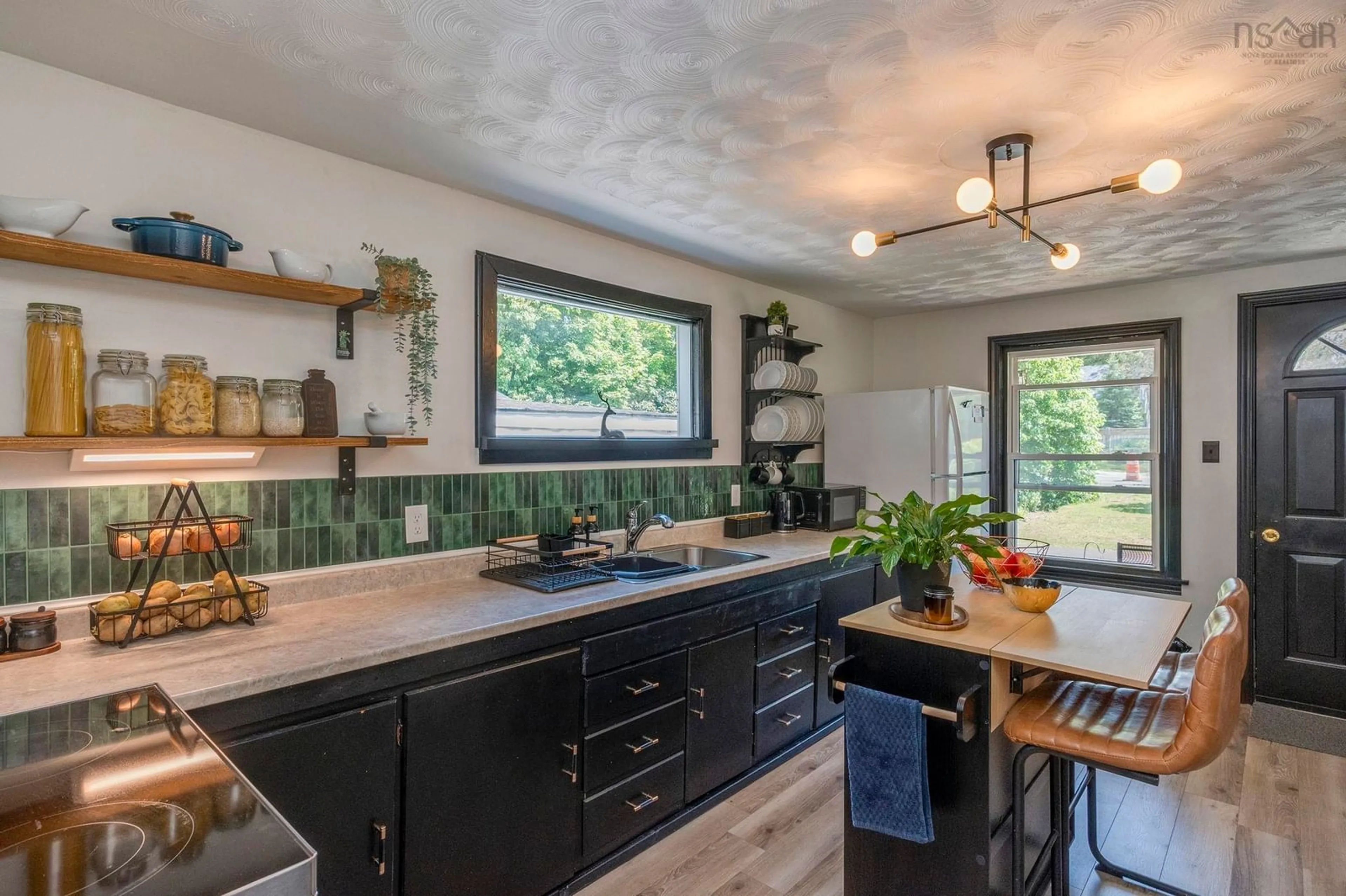 Open concept kitchen, ceramic/tile floor for 393 Park St, Kentville Nova Scotia B4N 1M5
