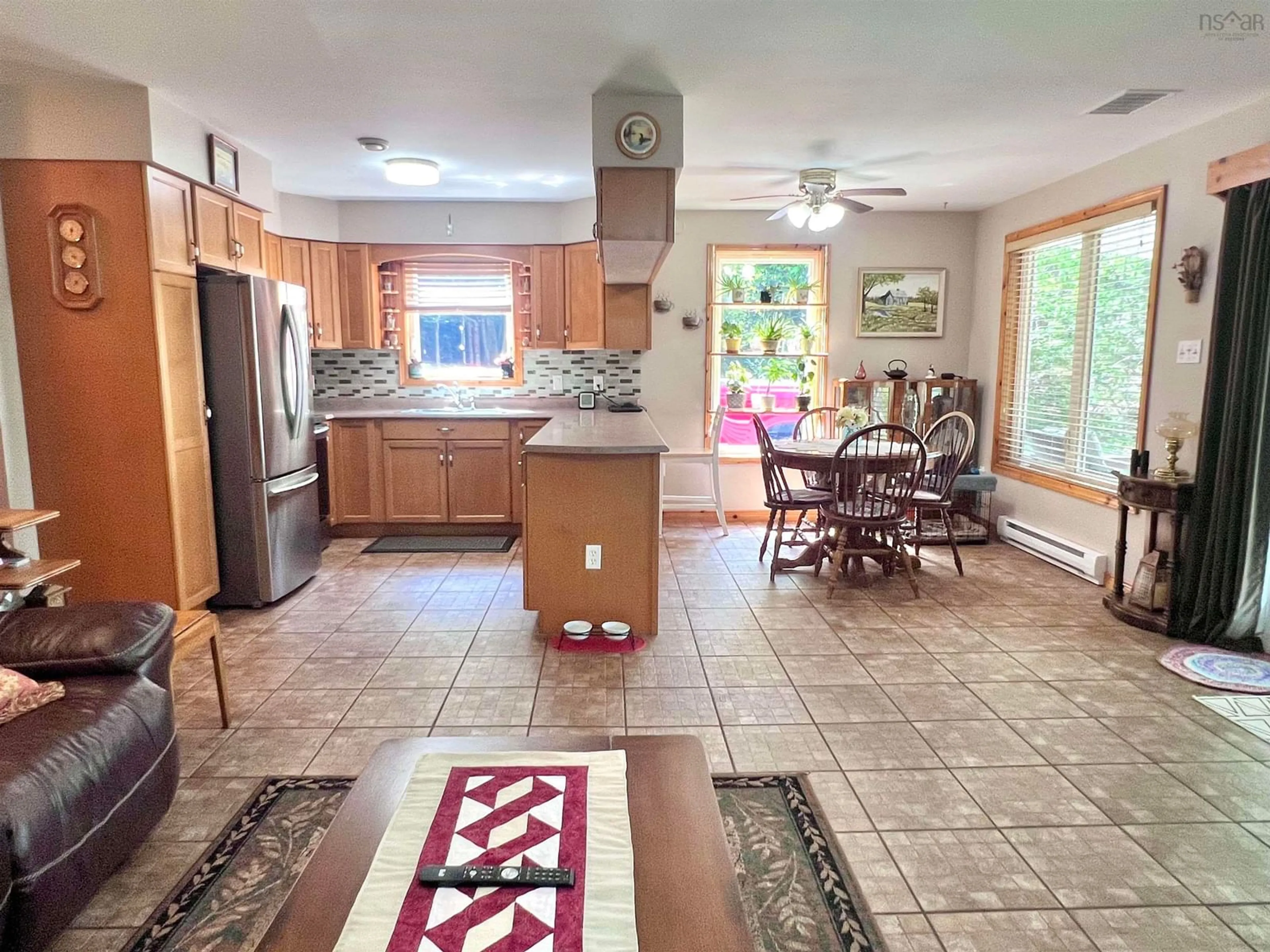Open concept kitchen, ceramic/tile floor for 172 Hillcrest Dr, East Loon Lake Village Nova Scotia B0N 2M0