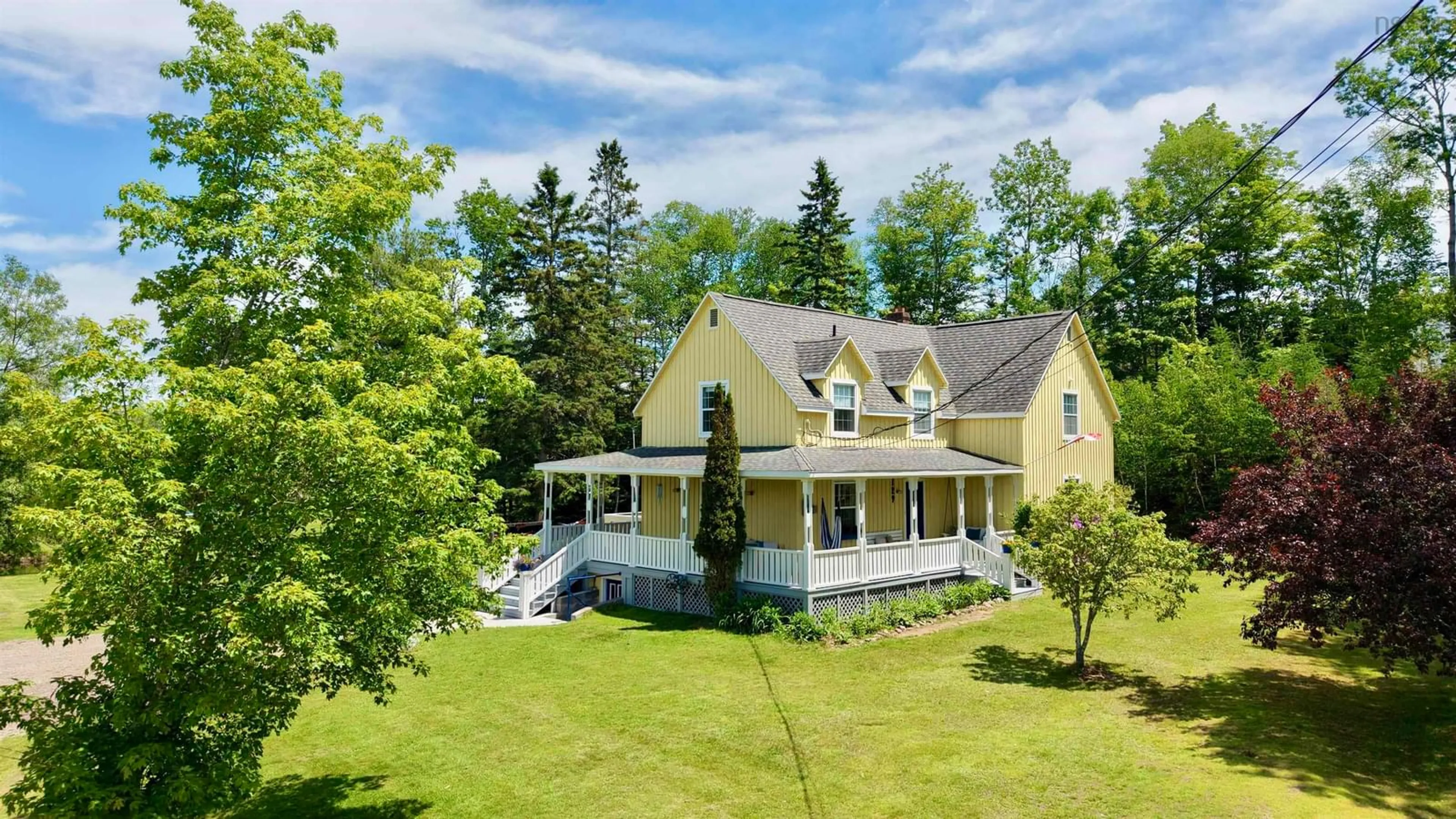 A pic from outside/outdoor area/front of a property/back of a property/a pic from drone, unknown for 129 Birch Hill Rd, Bass River Nova Scotia B0M 1B0