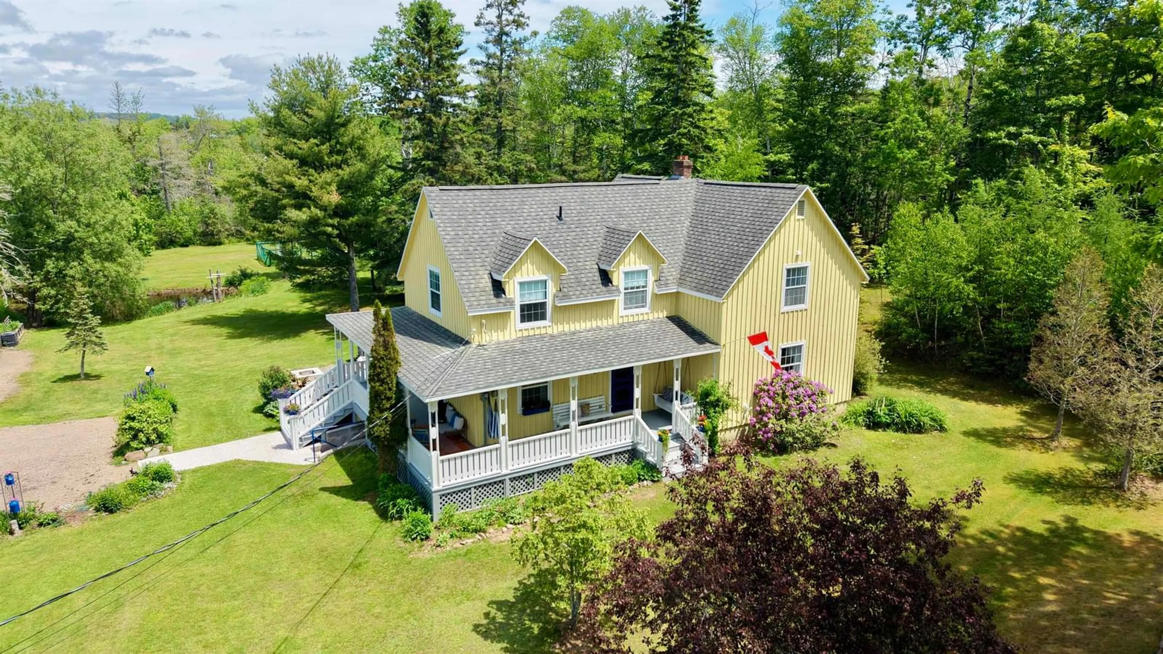A pic from outside/outdoor area/front of a property/back of a property/a pic from drone, unknown for 129 Birch Hill Rd, Bass River Nova Scotia B0M 1B0