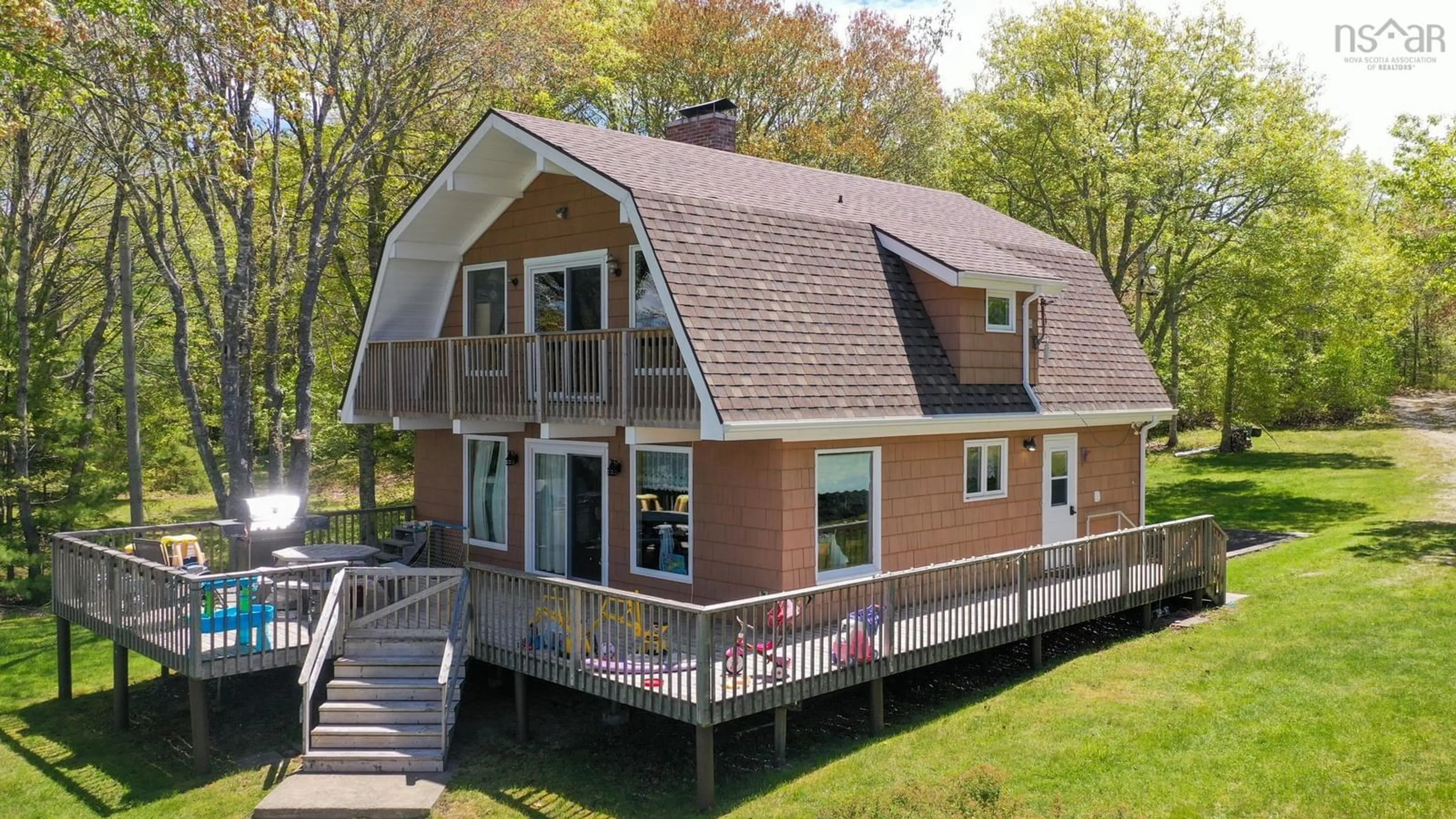 Home with vinyl exterior material, water/lake/river/ocean view for 429 Clinton Rd, Beaver Dam Lake Nova Scotia B0W 2E0