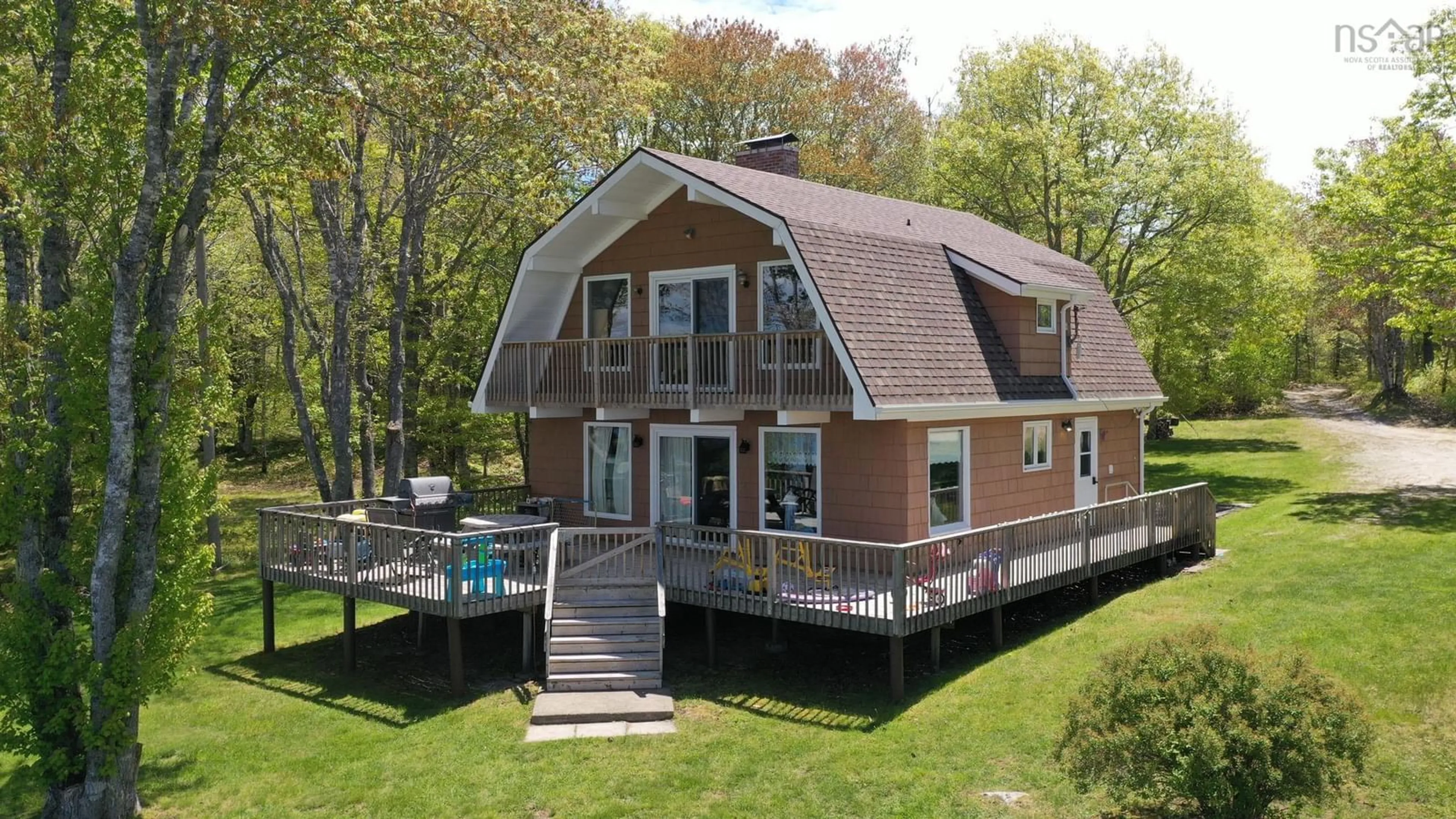 Home with vinyl exterior material, water/lake/river/ocean view for 429 Clinton Rd, Beaver Dam Lake Nova Scotia B0W 2E0