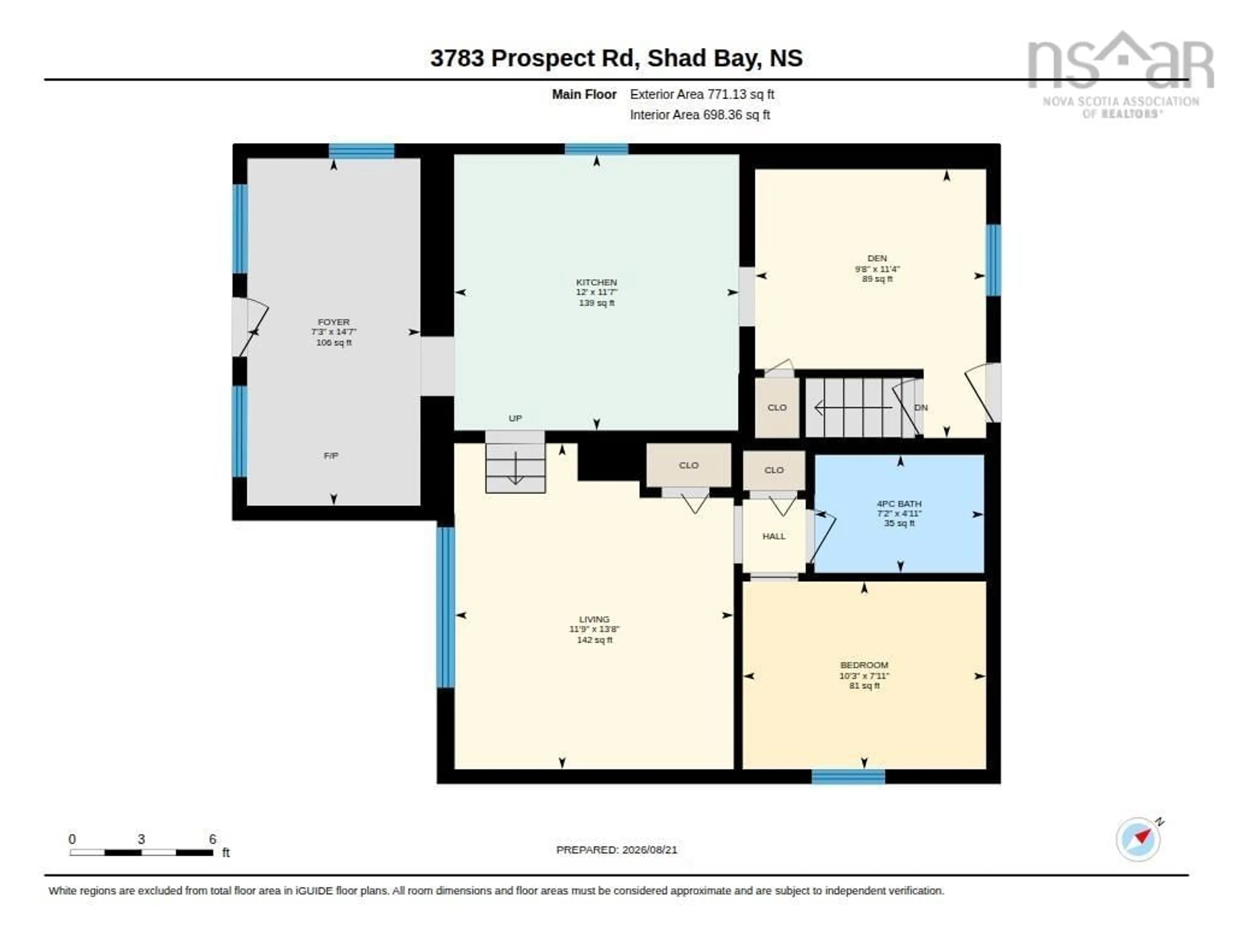 Floor plan for 3783 Prospect Rd, Shad Bay Nova Scotia B3T 2B7