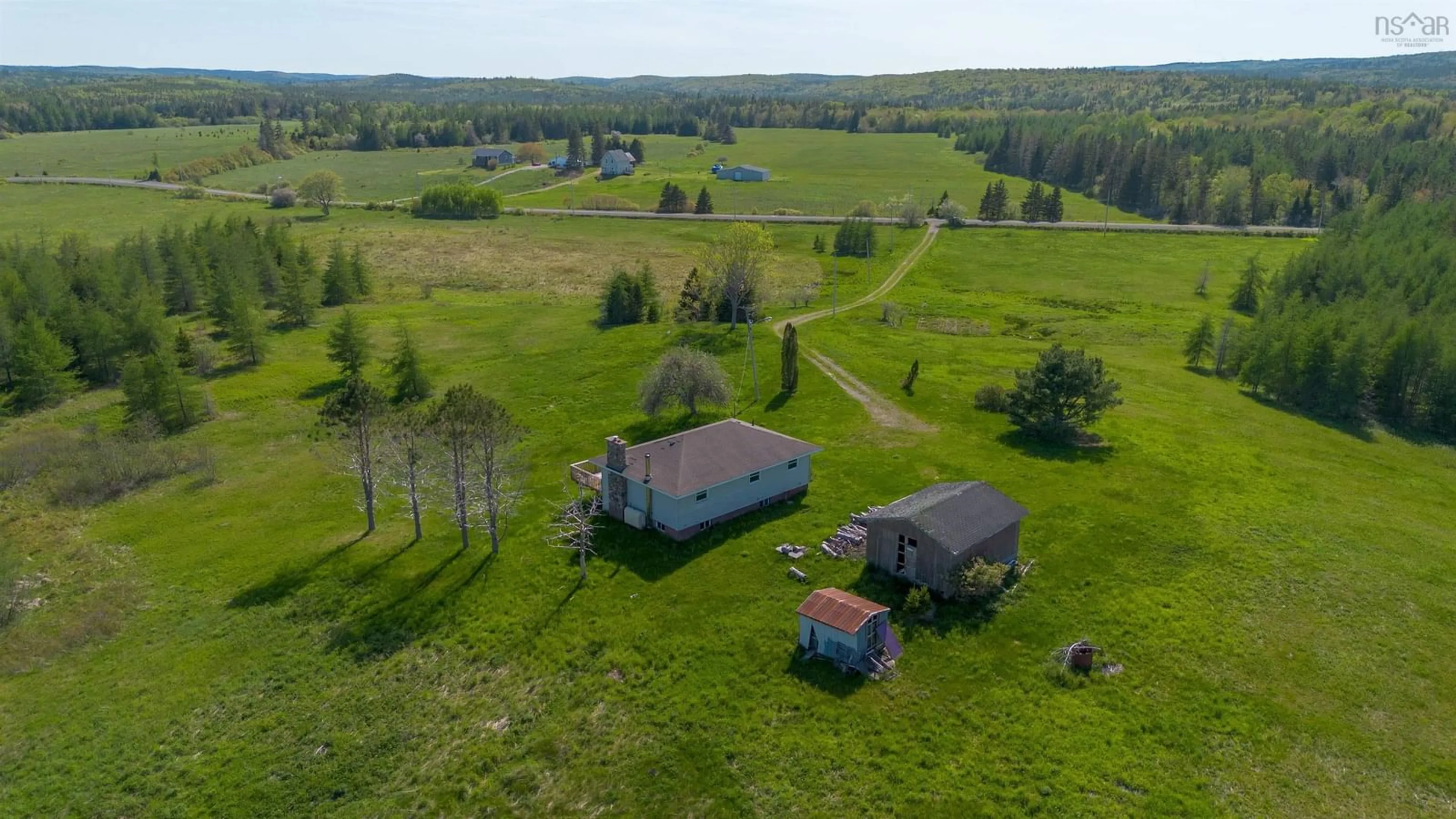 A pic from outside/outdoor area/front of a property/back of a property/a pic from drone, unknown for 723 Intervale Rd, Huntington Nova Scotia B1K 1B7