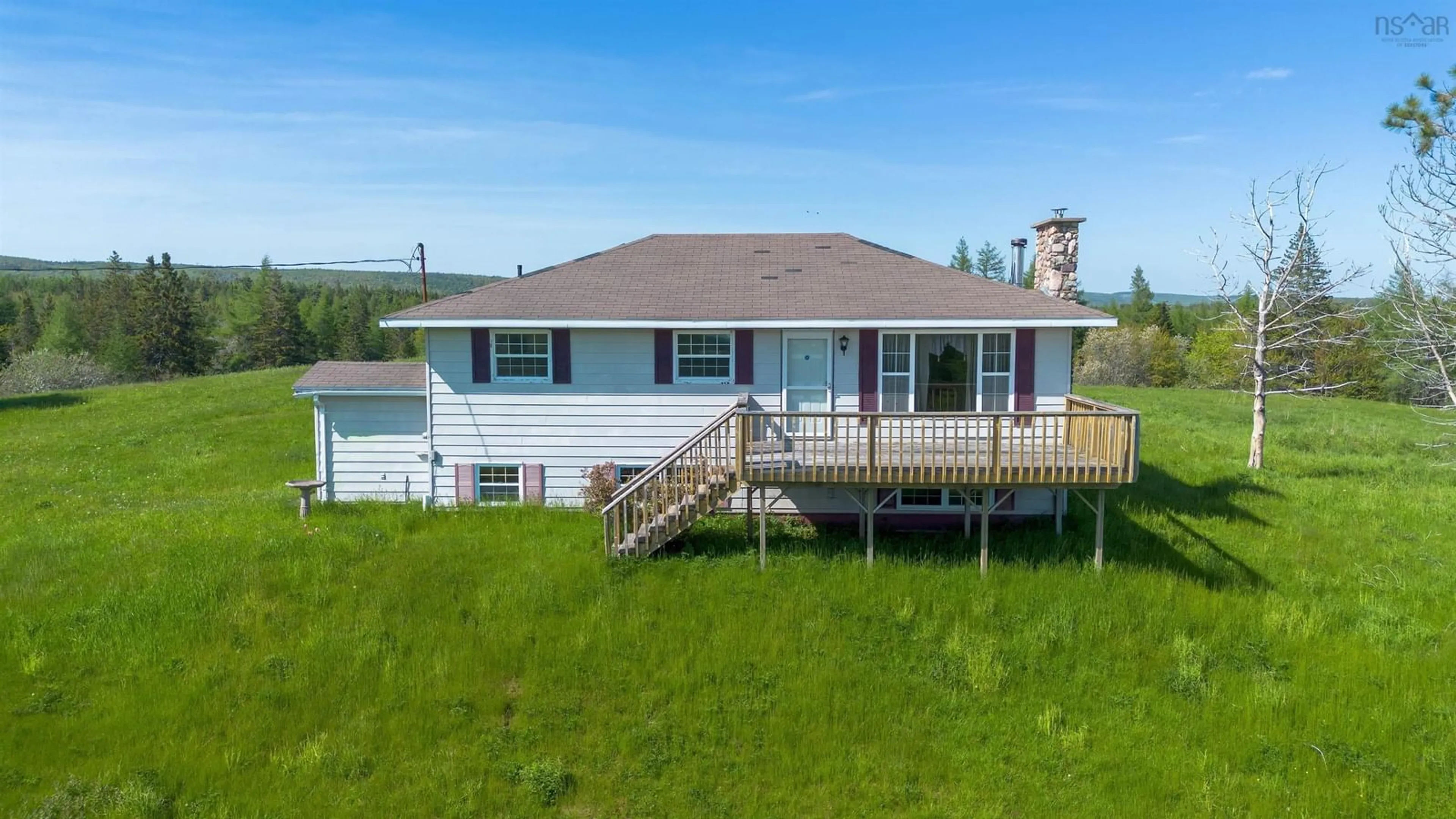 A pic from outside/outdoor area/front of a property/back of a property/a pic from drone, water/lake/river/ocean view for 723 Intervale Rd, Huntington Nova Scotia B1K 1B7