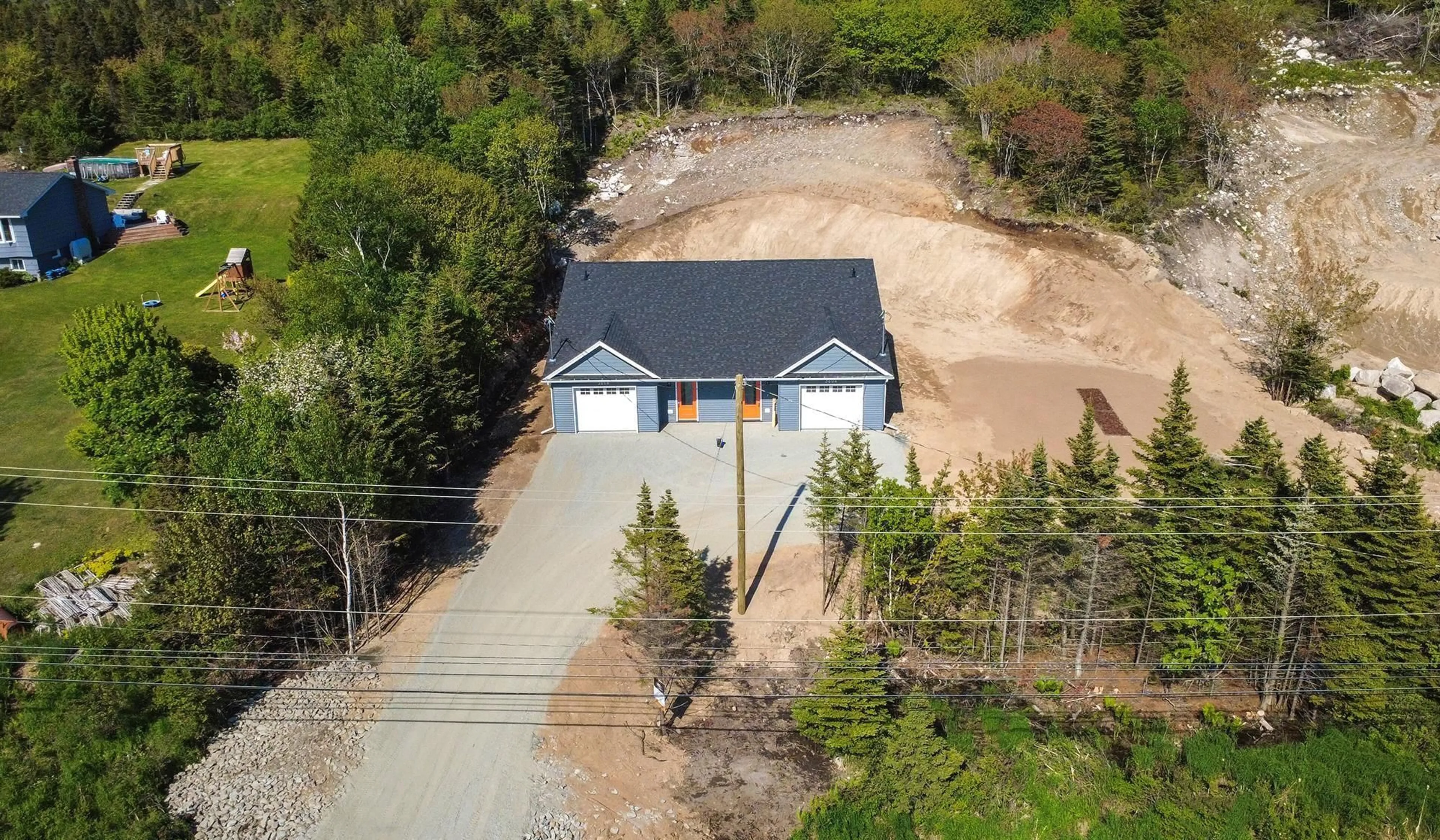 A pic from outside/outdoor area/front of a property/back of a property/a pic from drone, unknown for 3604 & 3606 Old Sambro Rd, Williamswood Nova Scotia B3V 1E9