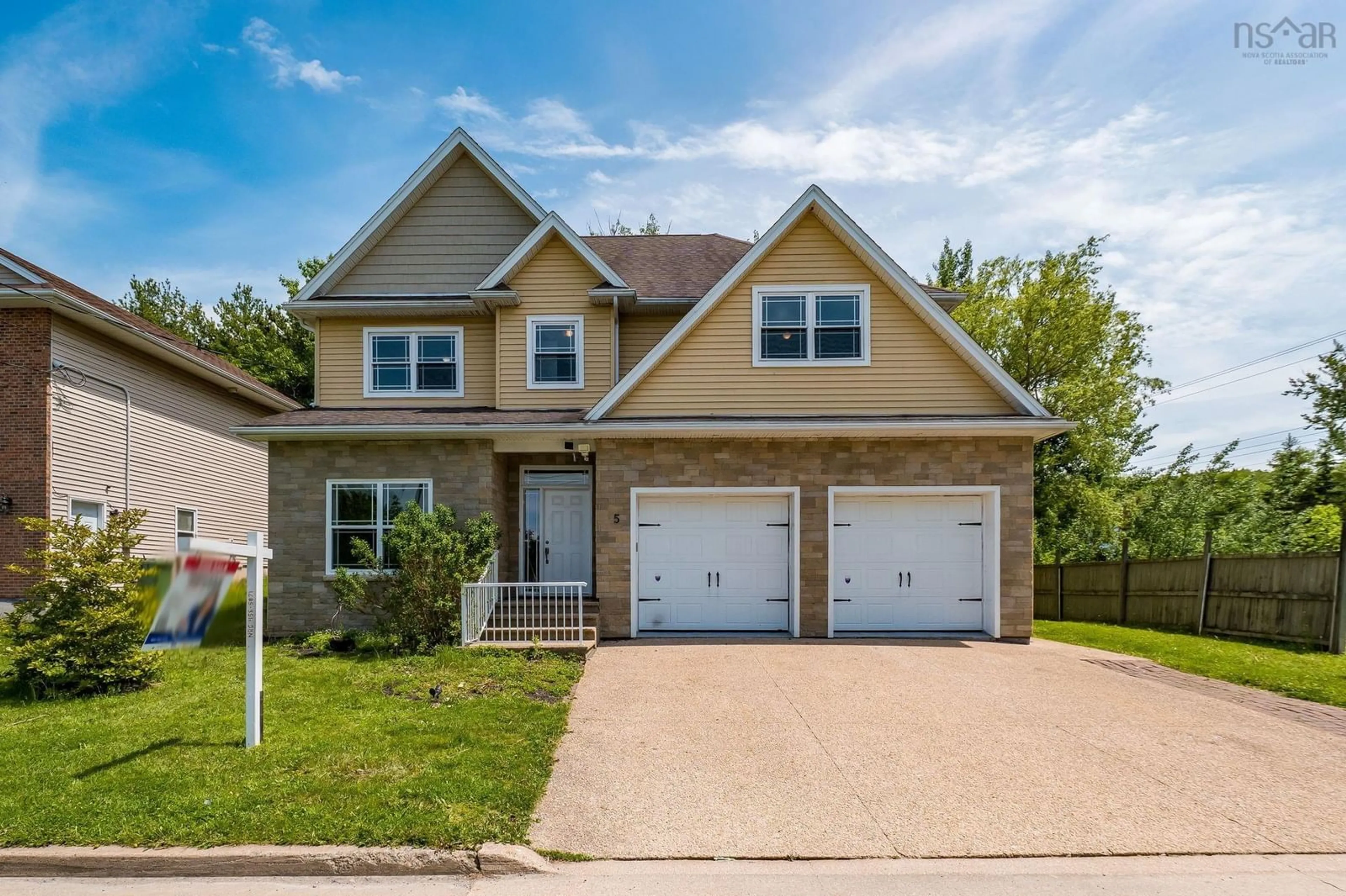 Home with brick exterior material, street for 5 Brentwood Dr, Bedford Nova Scotia B4A 3R2