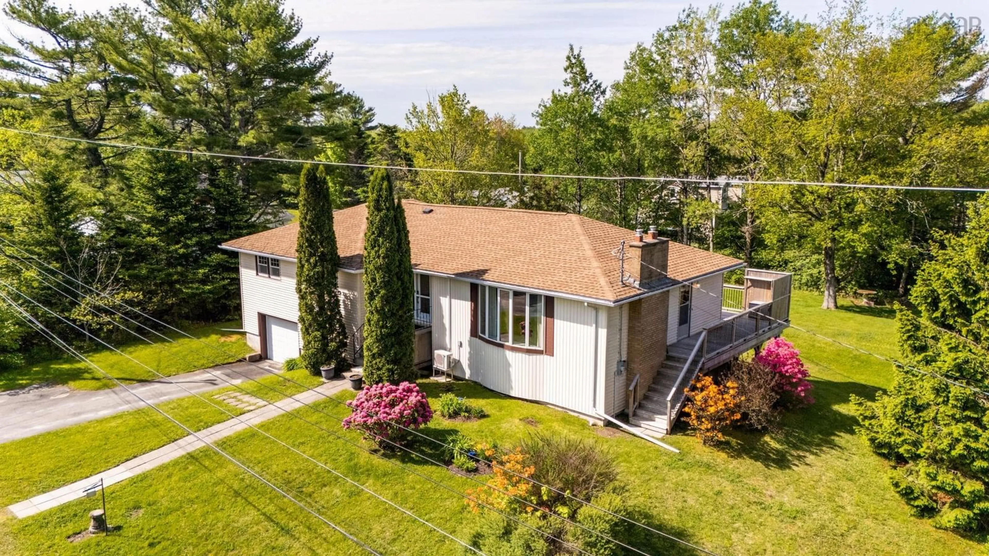 A pic from outside/outdoor area/front of a property/back of a property/a pic from drone, street for 4 Allen Dr, Mount Uniacke Nova Scotia B0N 1Z0