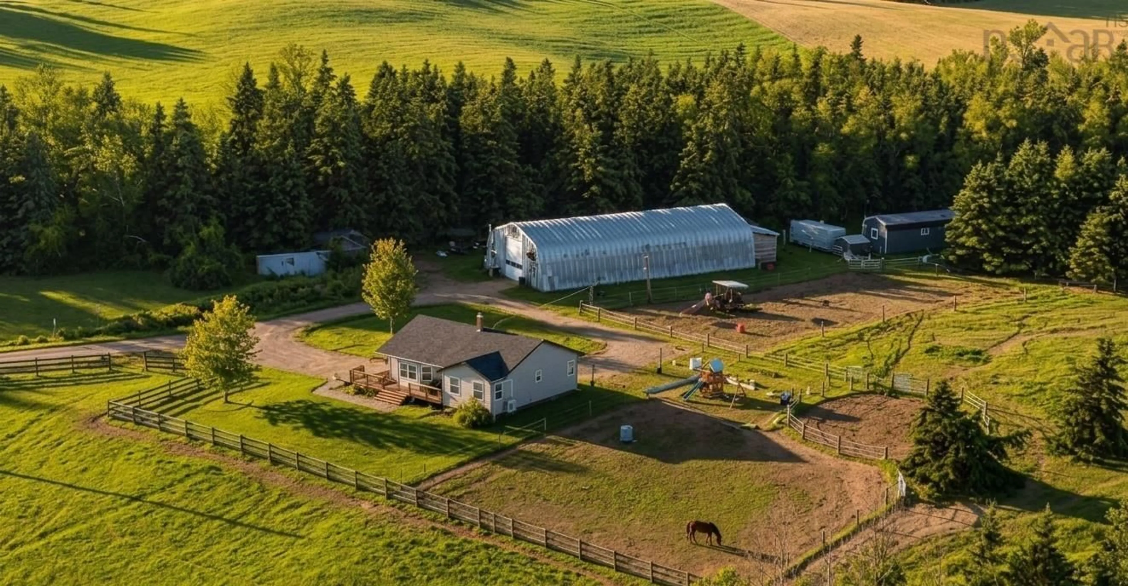 A pic from outside/outdoor area/front of a property/back of a property/a pic from drone, building for 8063 Highway 311, Tatamagouche Nova Scotia B0K 1V0