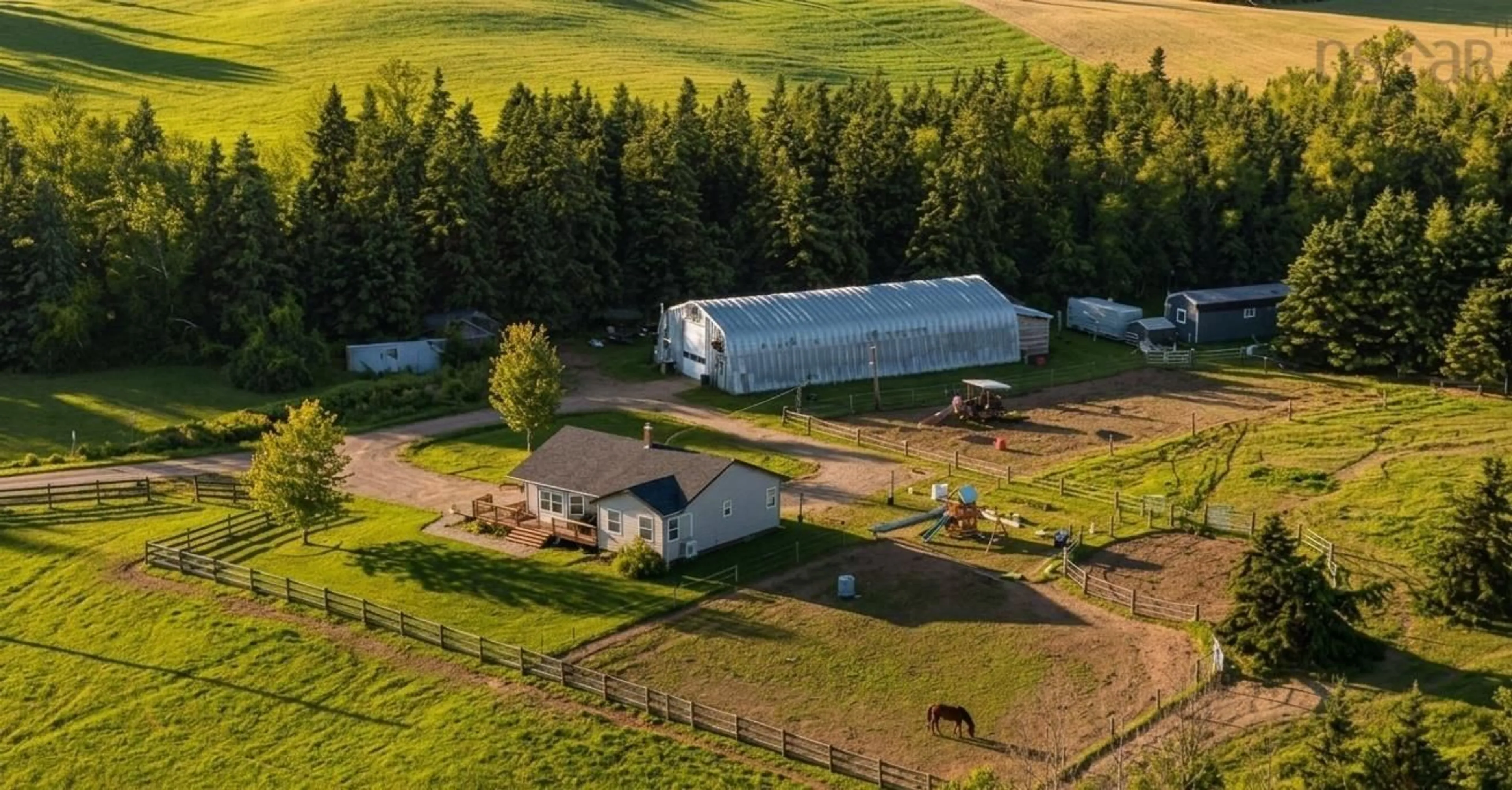 A pic from outside/outdoor area/front of a property/back of a property/a pic from drone, building for 8063 Highway 311, Tatamagouche Nova Scotia B0K 1V0