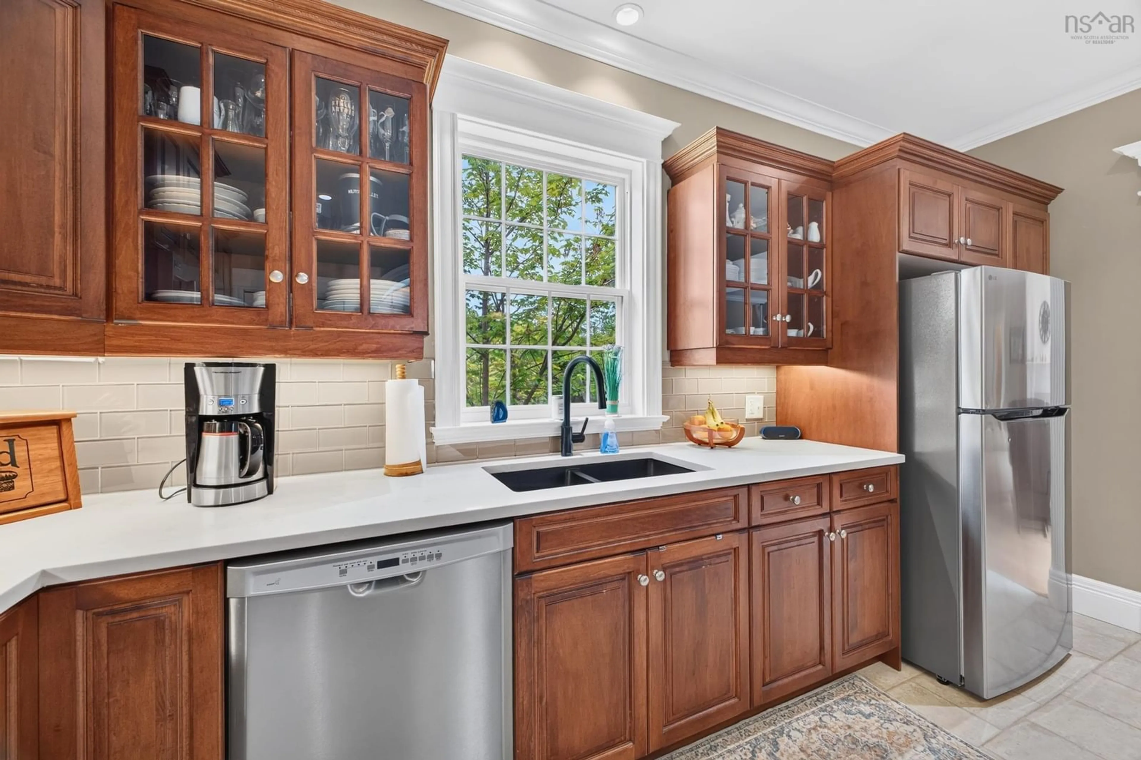 Open concept kitchen, ceramic/tile floor for 195 Lexington Dr, Valley Nova Scotia B6L 3T8