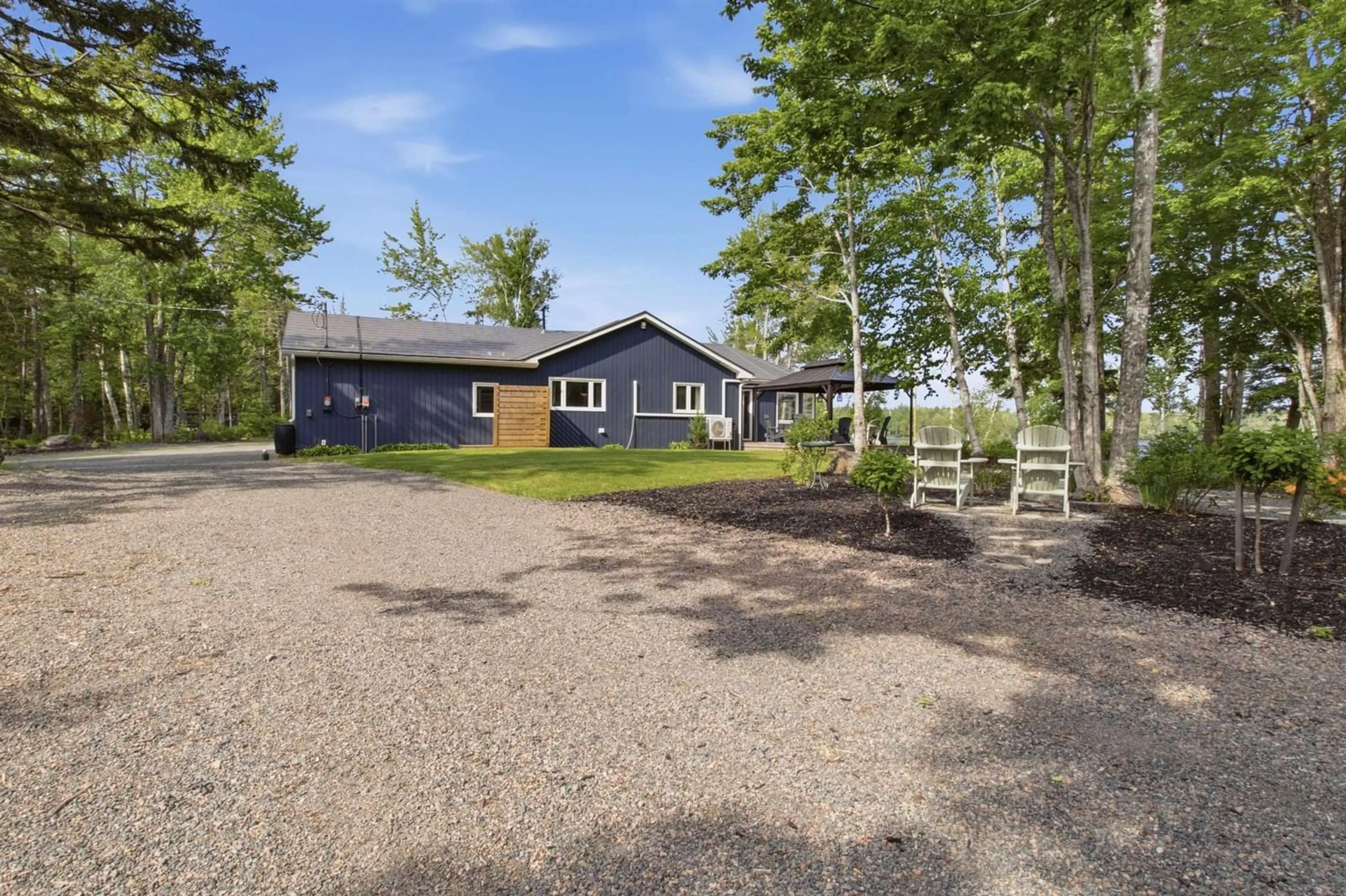 A pic from outside/outdoor area/front of a property/back of a property/a pic from drone, unknown for 53 Leonard Dr, Mattatall Lake Nova Scotia B0K 1V0