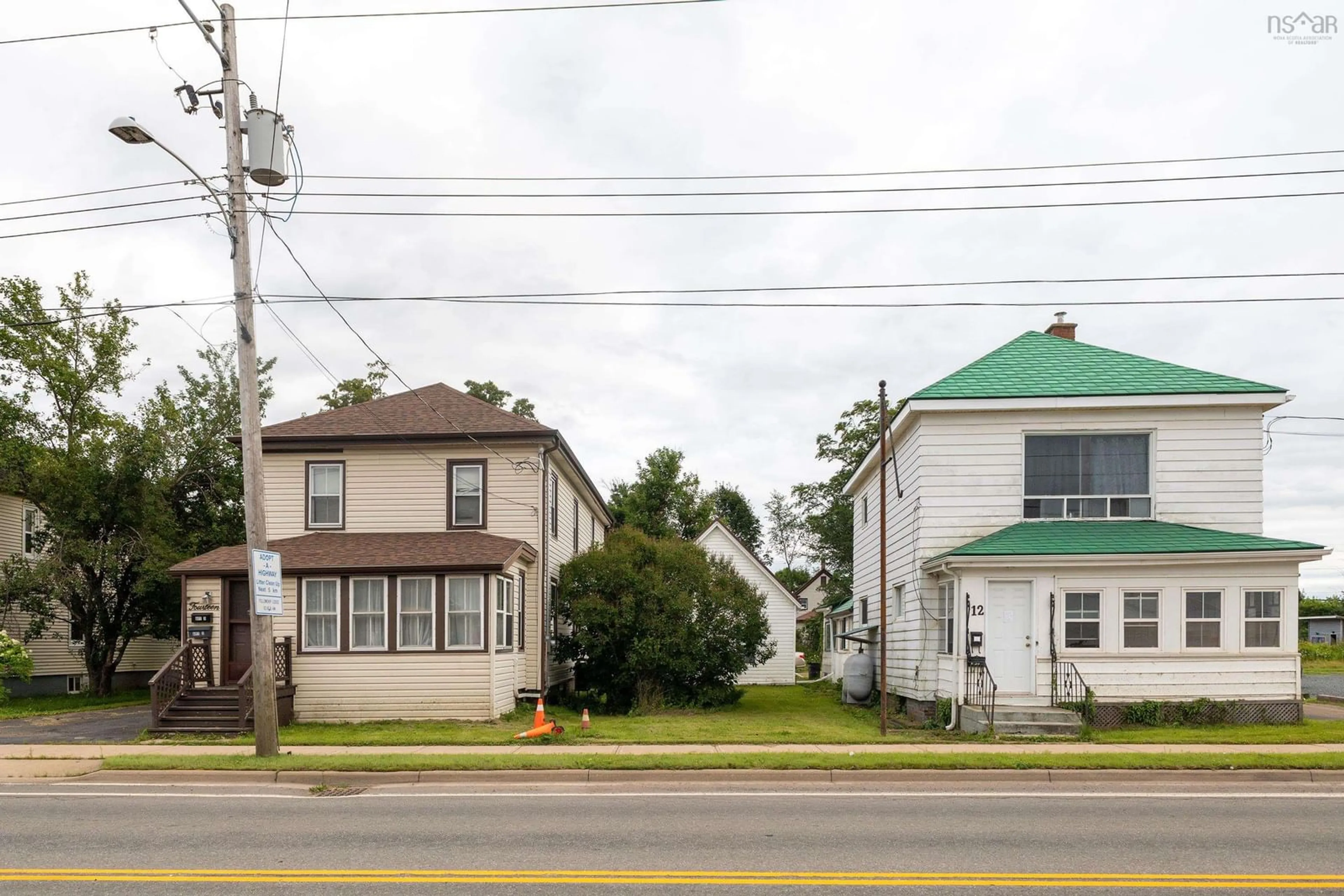 A pic from outside/outdoor area/front of a property/back of a property/a pic from drone, street for 12 & 14 Pictou Rd, Bible Hill Nova Scotia B2N 2R8