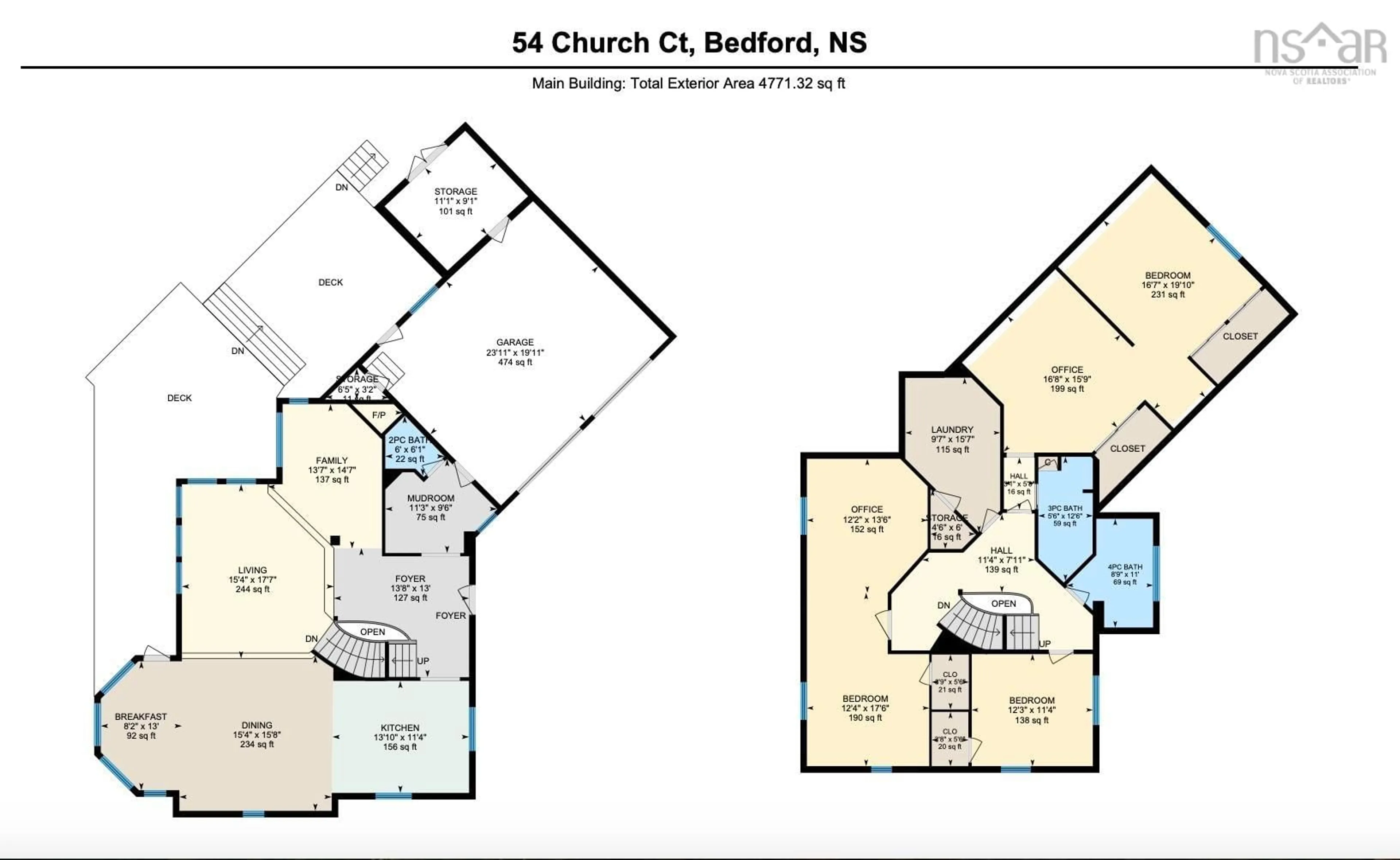 Floor plan for 54 Church Crt, Bedford Nova Scotia B4A 3V5
