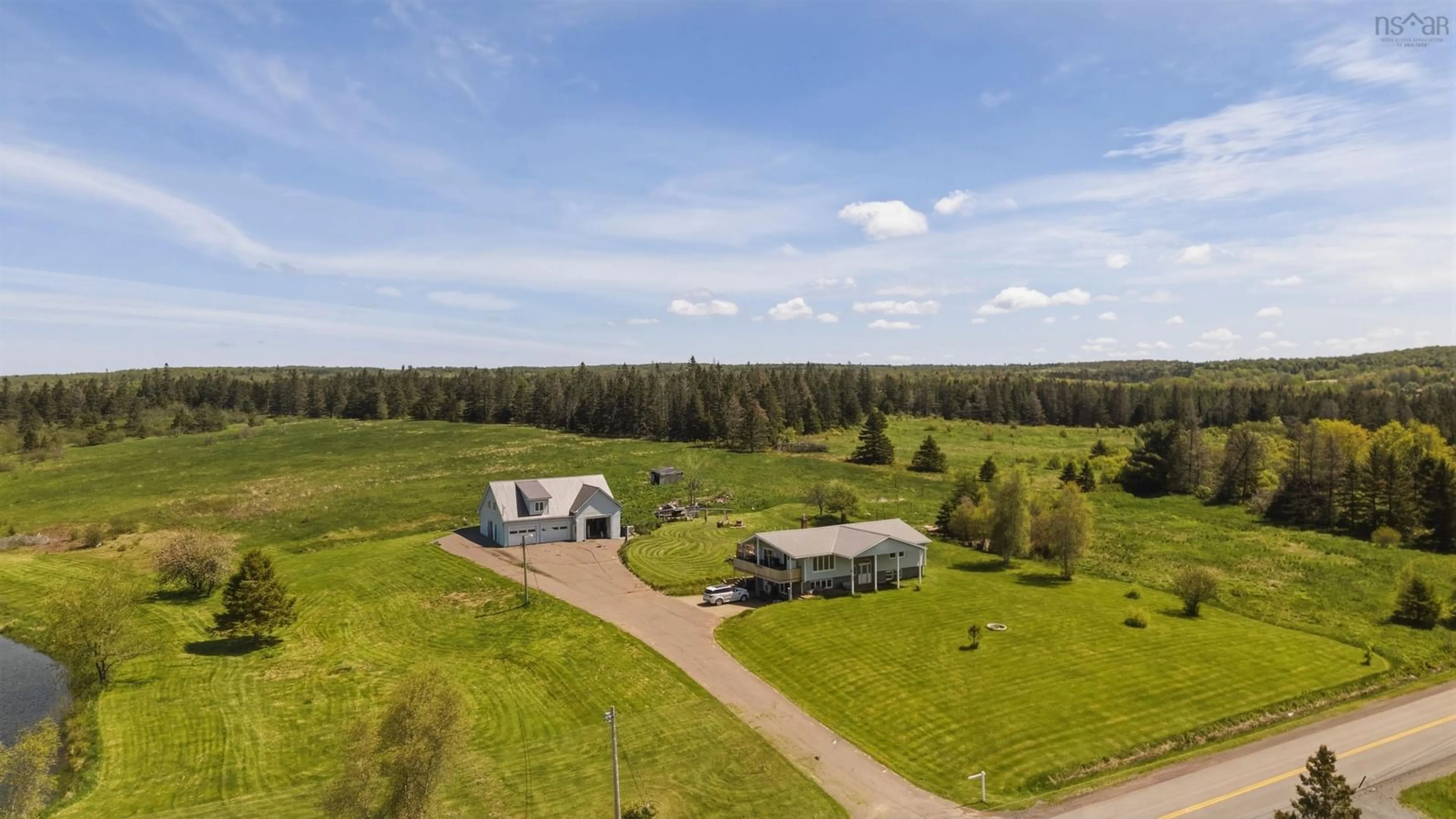 A pic from outside/outdoor area/front of a property/back of a property/a pic from drone, forest/trees view for 689 Old Greenfield Rd, Greenfield Nova Scotia B6L 3Y4
