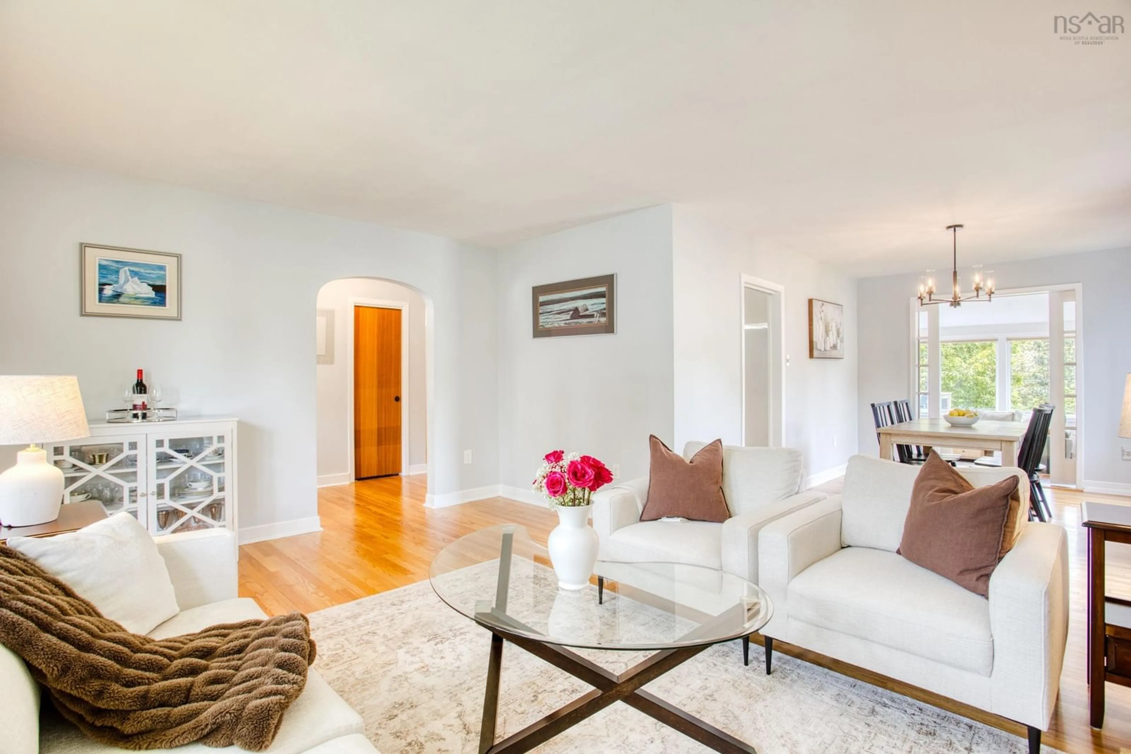 Living room with furniture, wood/laminate floor for 80 Nightingale Dr, Halifax Nova Scotia B3M 1V6