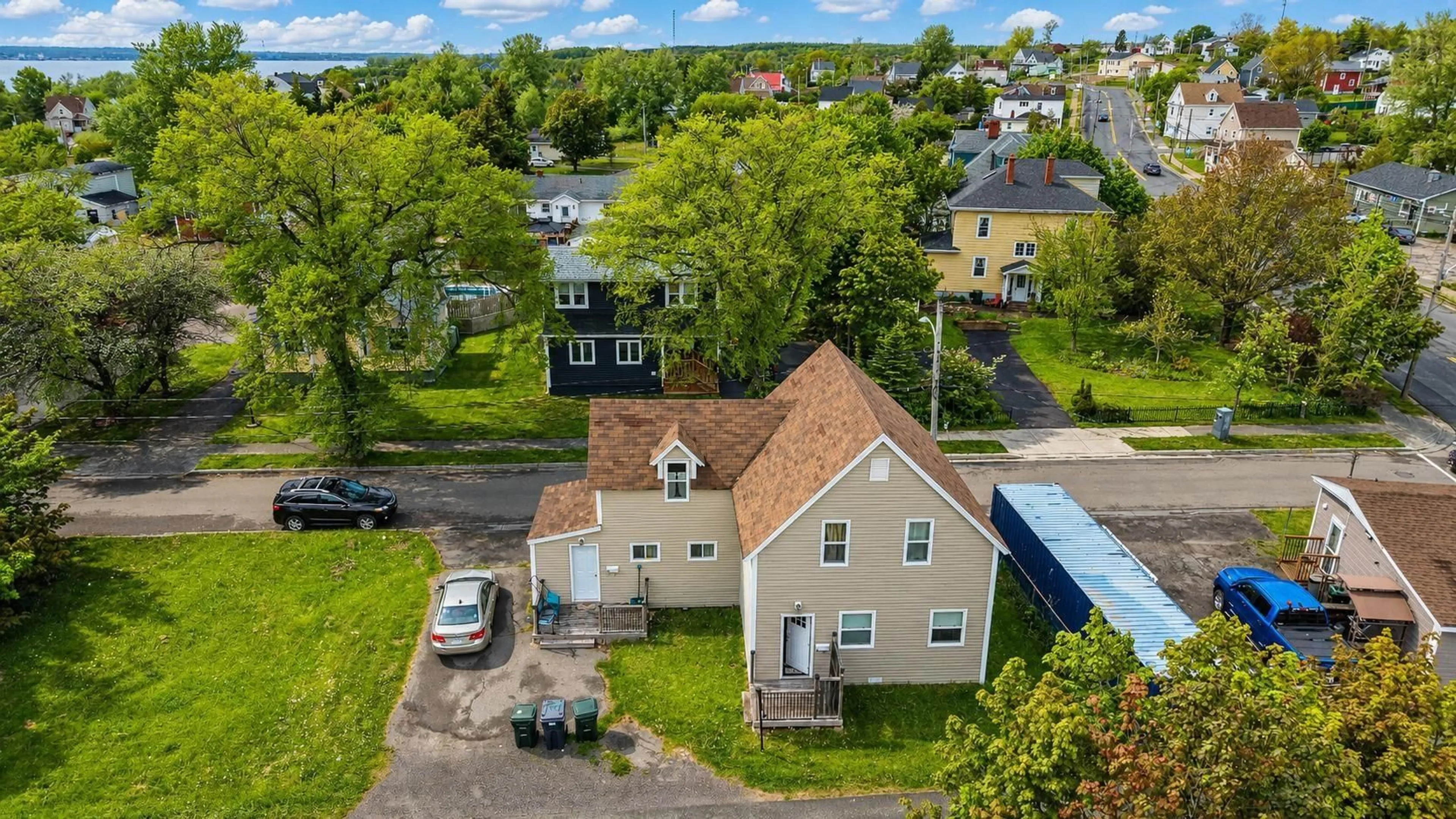 A pic from outside/outdoor area/front of a property/back of a property/a pic from drone, street for 93 Payne St, Whitney Pier Nova Scotia B1N 2V6