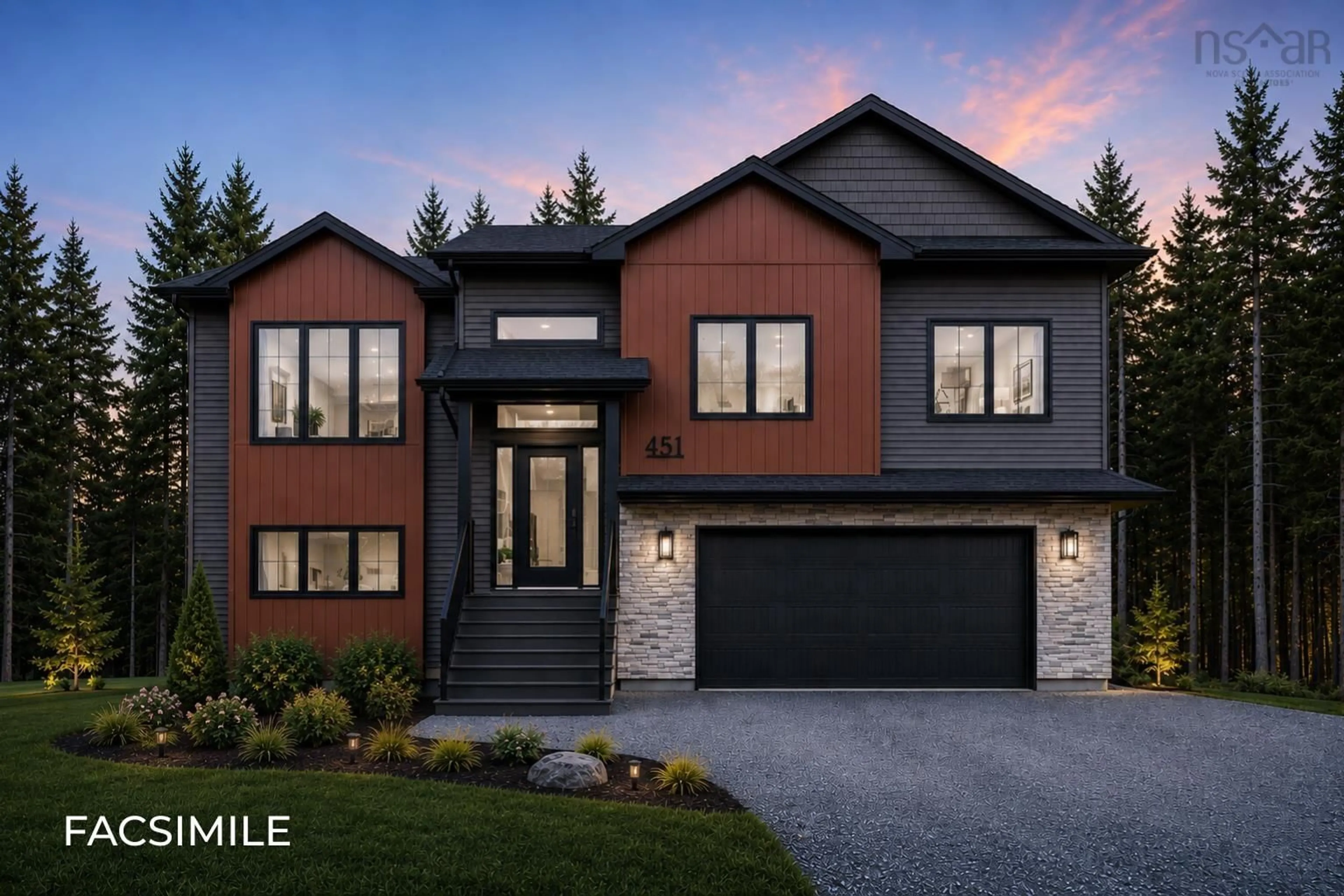 Home with brick exterior material, street for 451 Zaffre Dr #5127, Middle Sackville Nova Scotia B4E 0X4