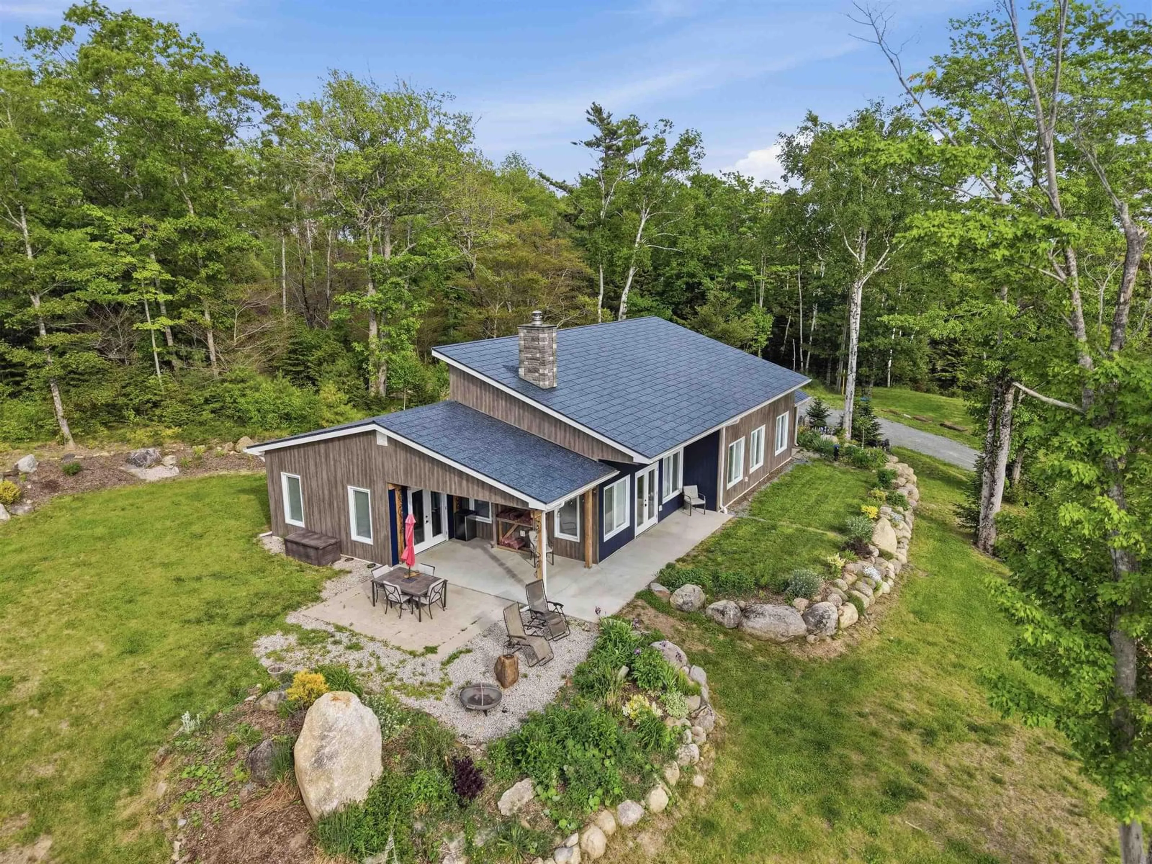 A pic from outside/outdoor area/front of a property/back of a property/a pic from drone, unknown for 45 River Mill Terr, Conquerall Mills Nova Scotia B4V 9H6