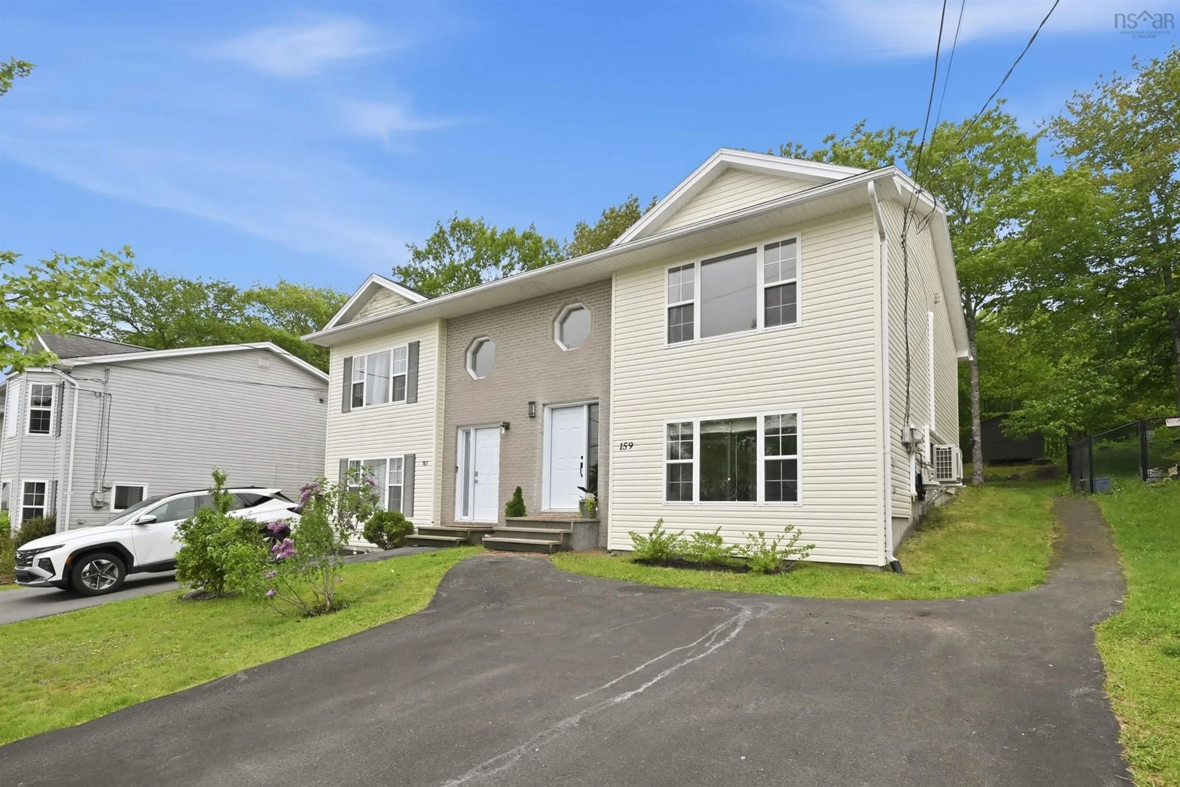 Home with vinyl exterior material, street for 159 Charles Rd, Timberlea Nova Scotia B3T 1N3