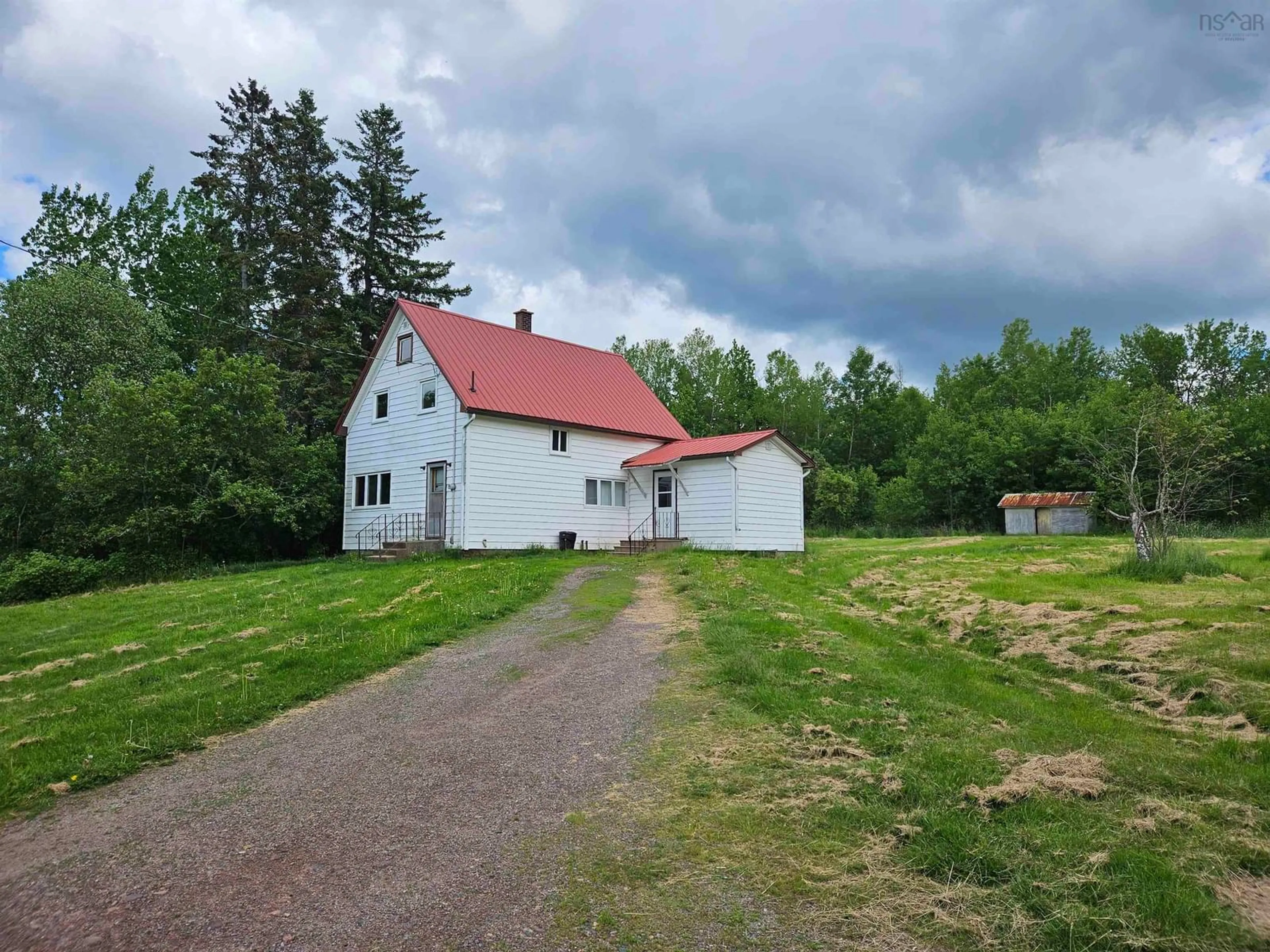 A pic from outside/outdoor area/front of a property/back of a property/a pic from drone, building for 9902 204 Hwy, South Victoria Nova Scotia B0M 1P0