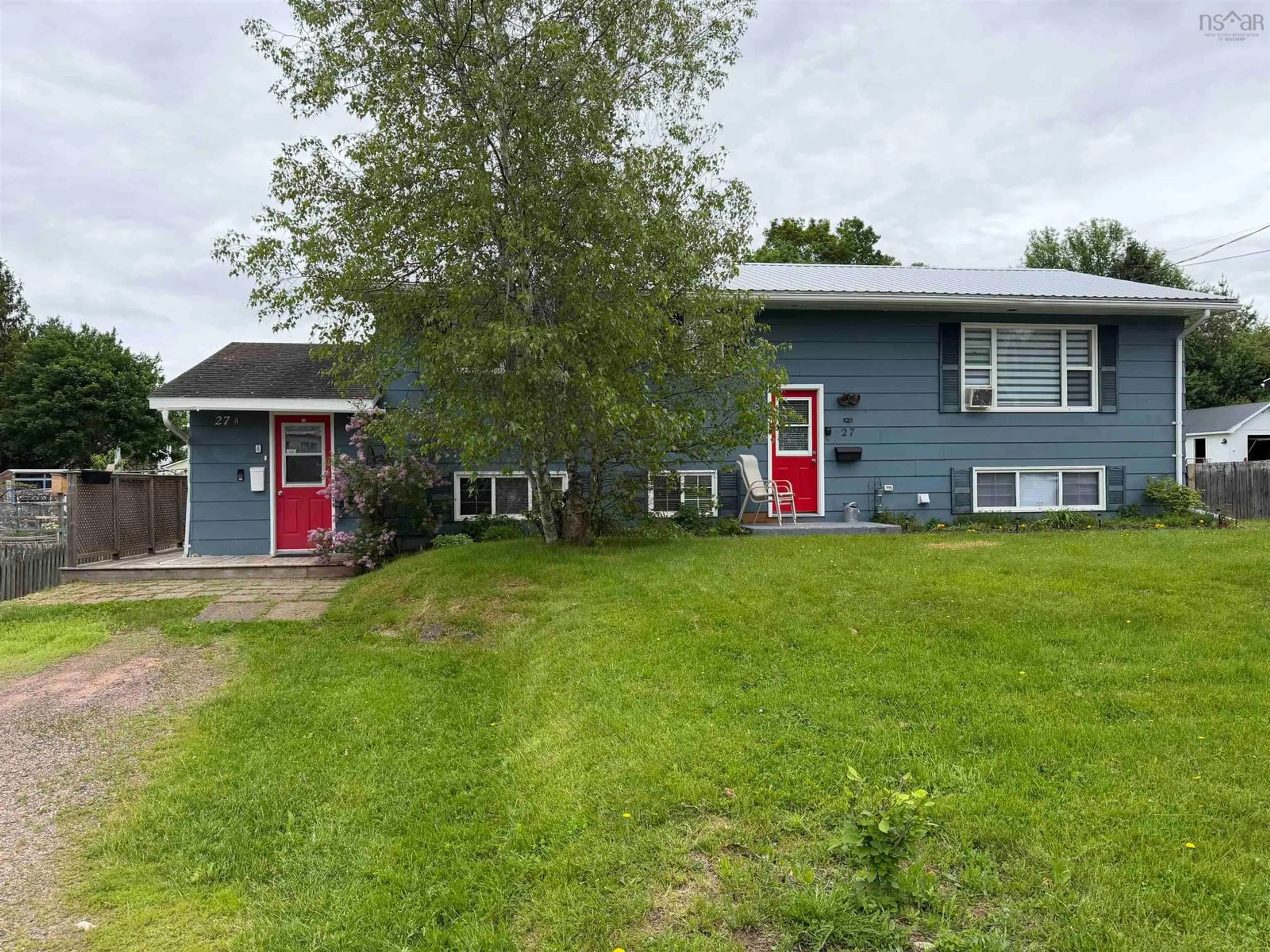 A pic from outside/outdoor area/front of a property/back of a property/a pic from drone, street for 27 Macintosh Ave, Bible Hill Nova Scotia B2N 4L5