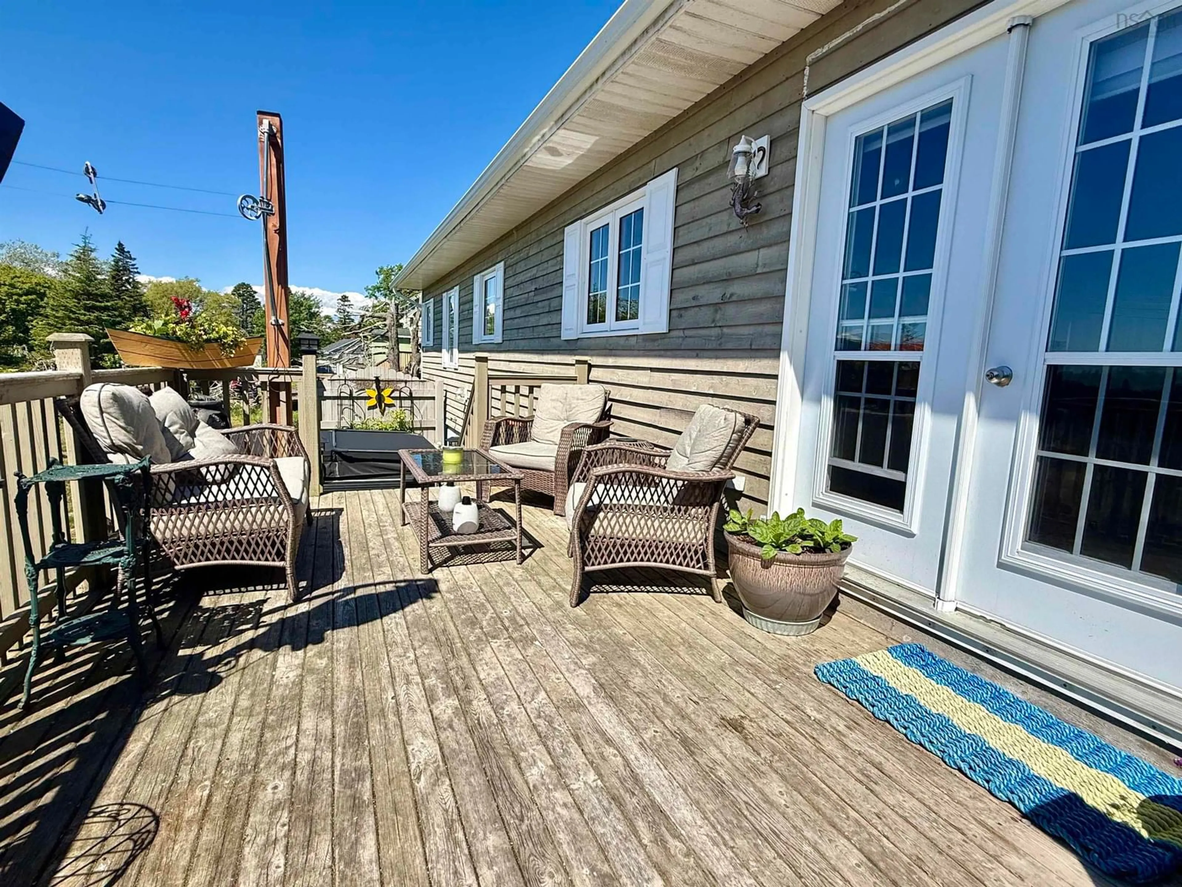 Patio, water/lake/river/ocean view for 456 Centreville South Side Rd, South Side Nova Scotia B0W 1P0