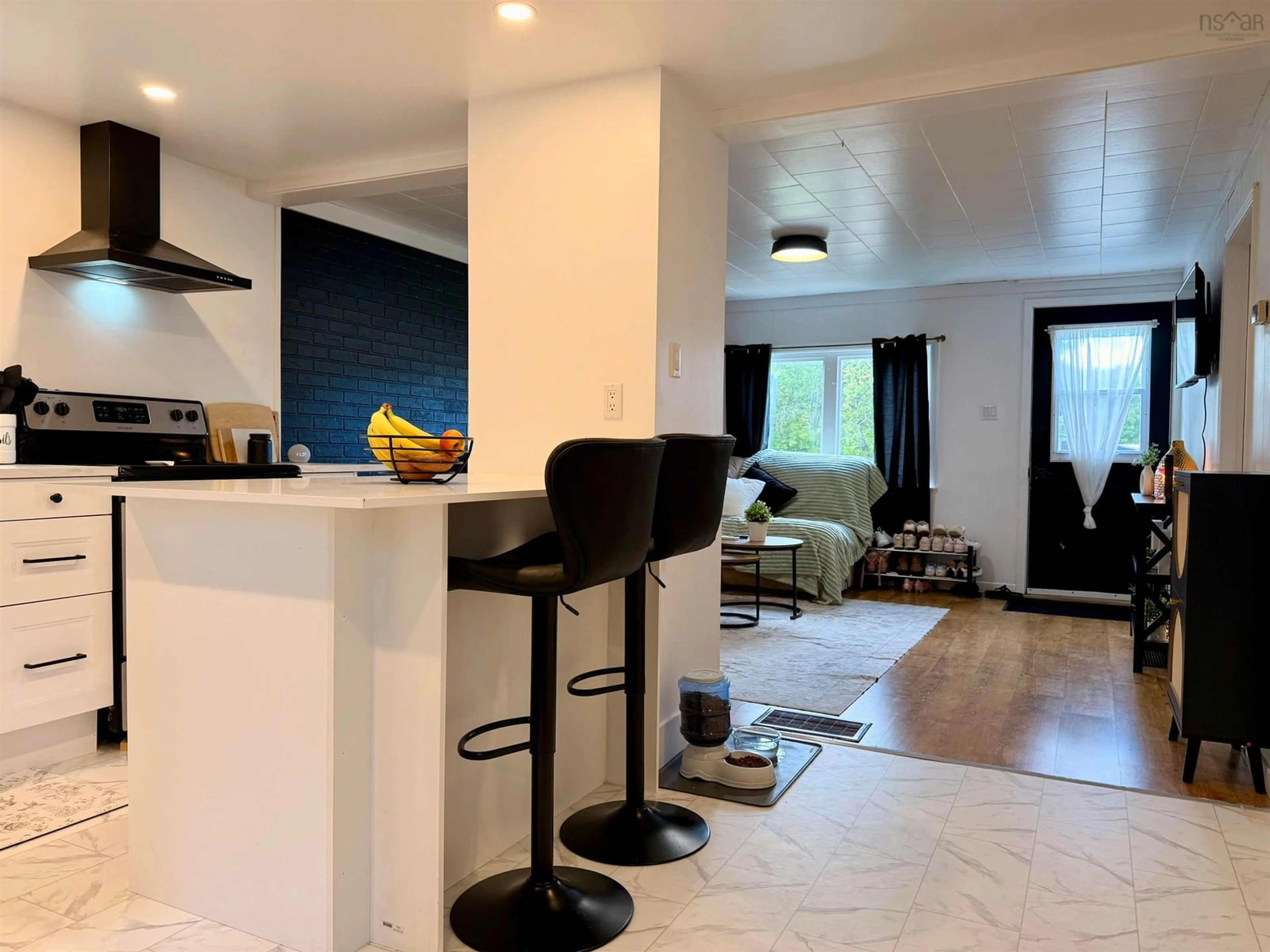 Open concept kitchen, ceramic/tile floor for 60 Transvaal St, Shelburne Nova Scotia B0T 1W0