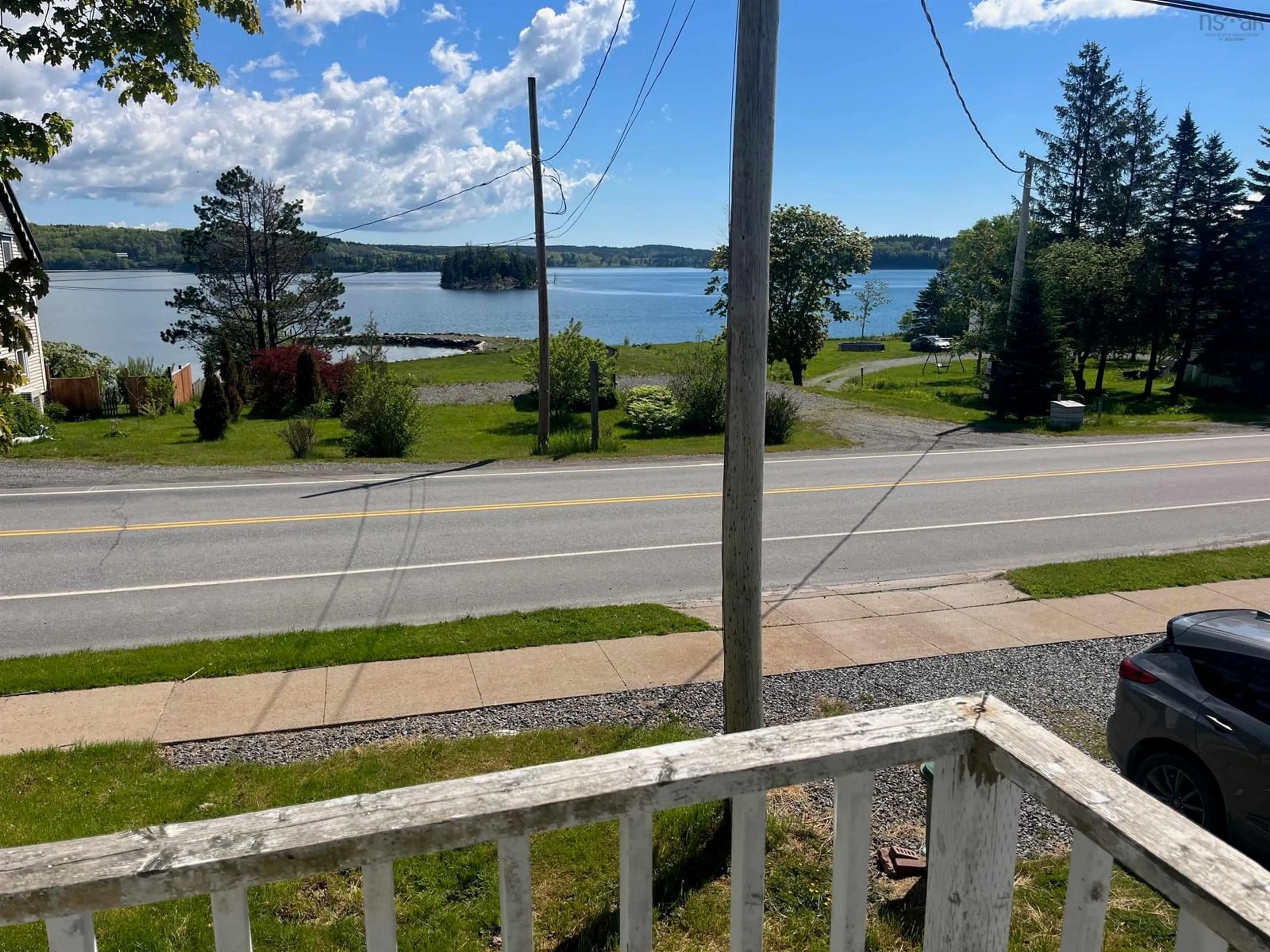 A pic from outside/outdoor area/front of a property/back of a property/a pic from drone, water/lake/river/ocean view for 159 Main Street, Guysborough Nova Scotia B0H 1N0