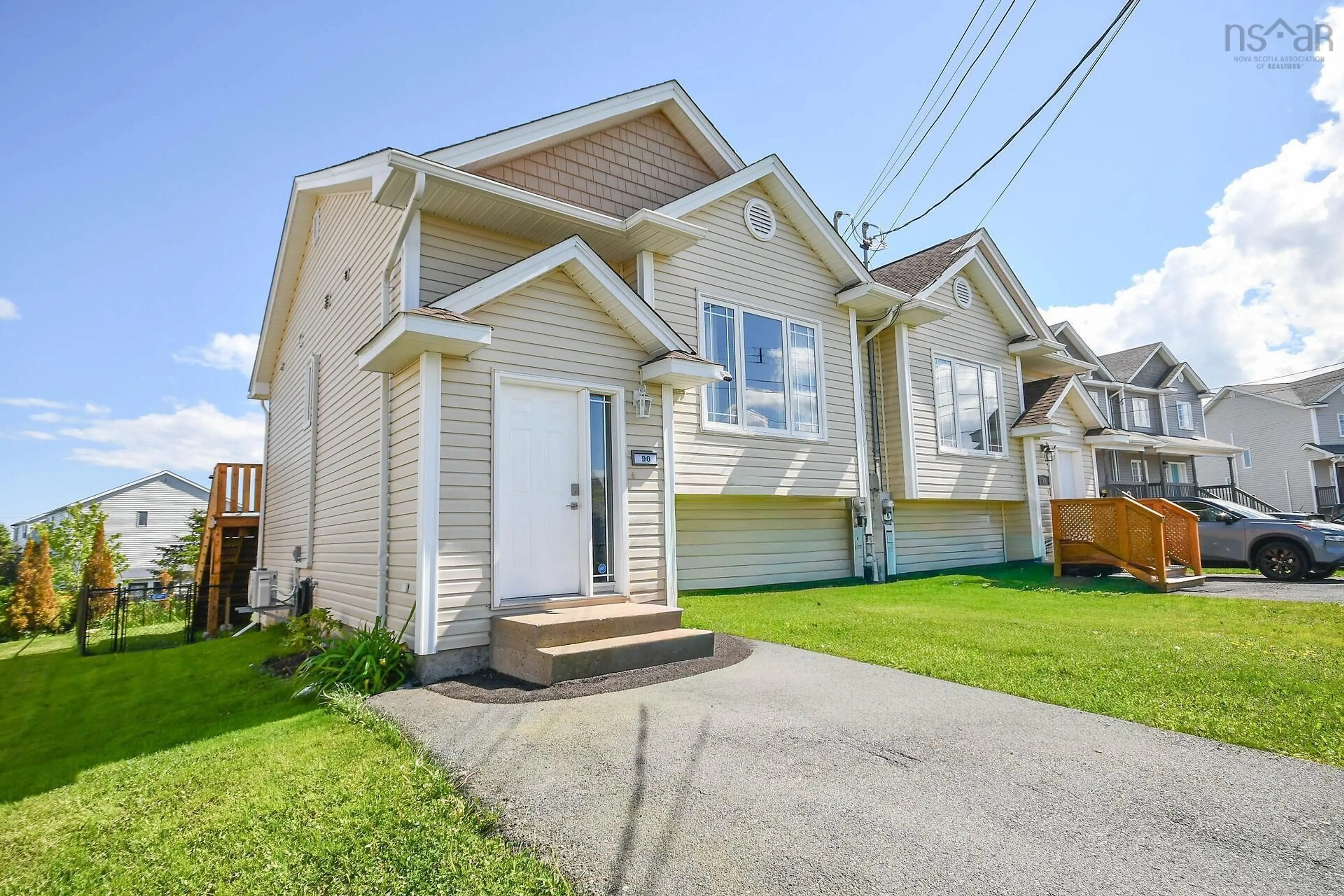 Home with vinyl exterior material, street for 90 Taylorwood Lane, Eastern Passage Nova Scotia B3G 0C8